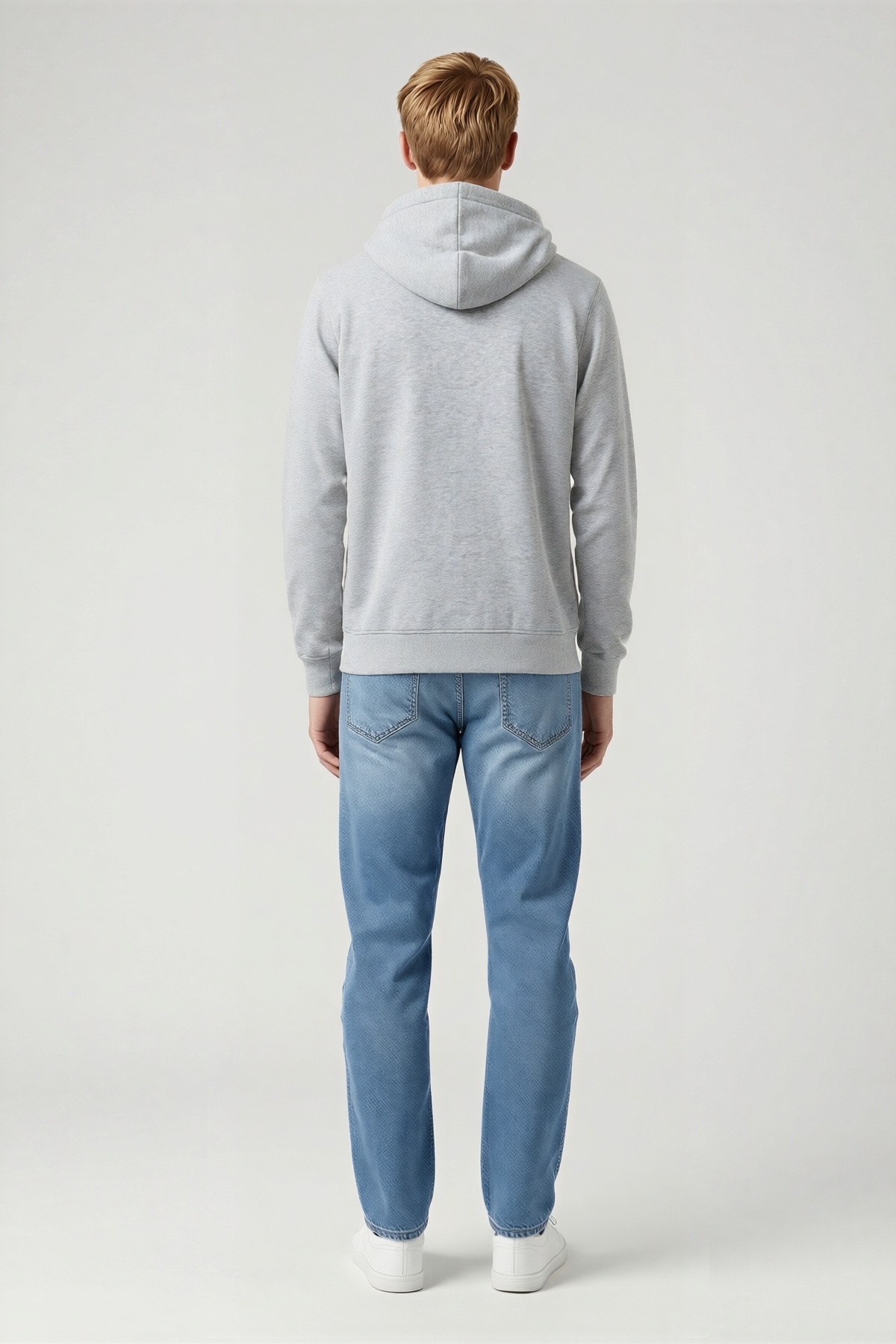 Erkek Tam Fermuarlı Kapüşonlu Unisex Sweatshirt Cepli Bağcıklı Ribanalı Uzun Kollu Rahat Kalıp Basic