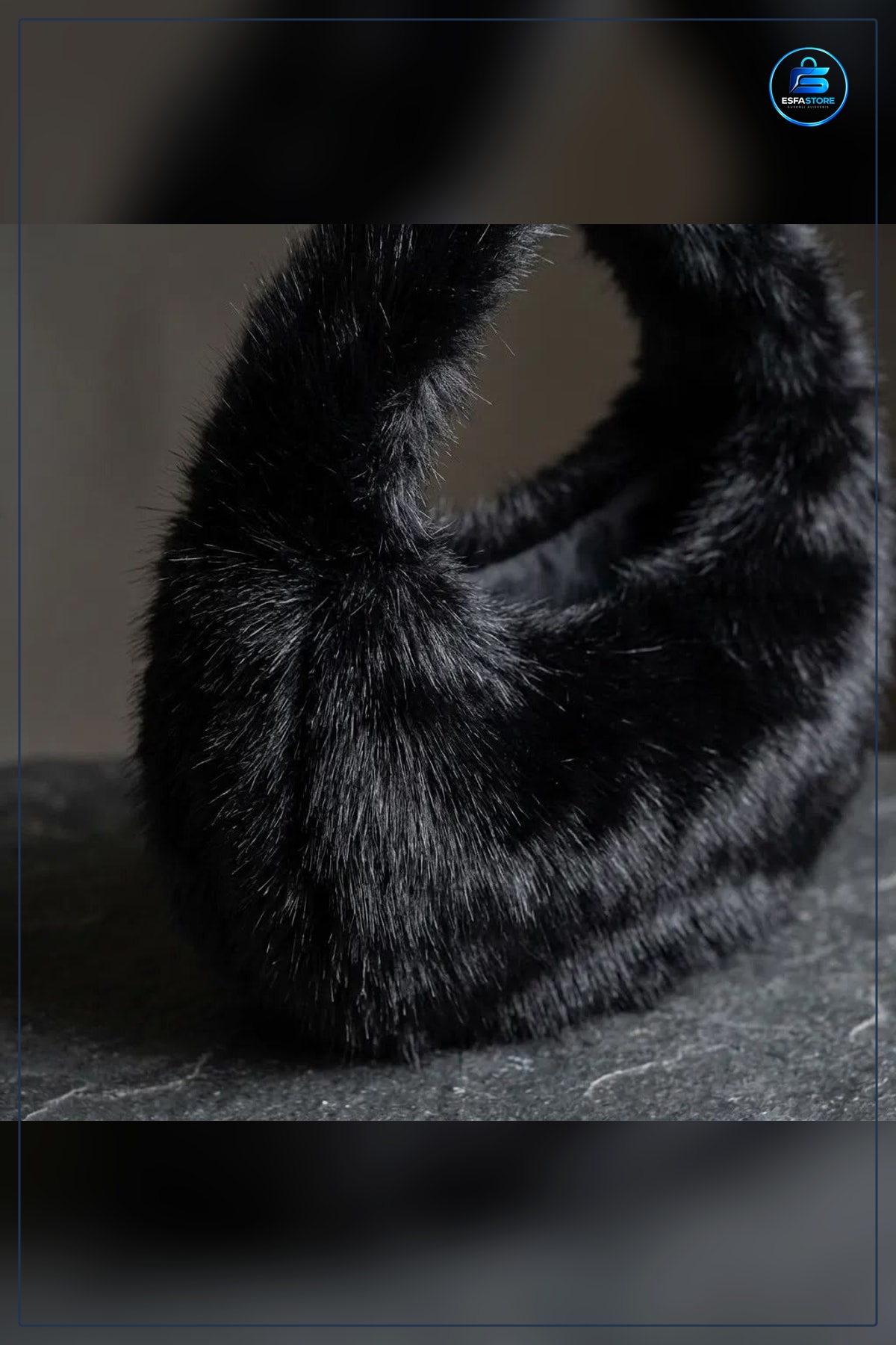 El Çantası Peluş Yumuşak Tüylü Dokulu Astarlı Mini Boy Omuzda Taşınabilir Günlük Kadın