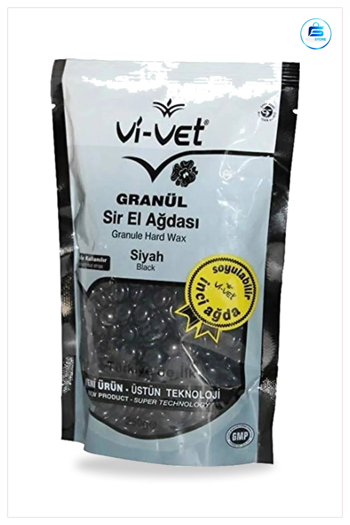 Granül El Ağdası Siyah 250 gr Tüy Alımı İçin Sir Ağda Epilasyon Kozmetik Ürünü Soyulabilir