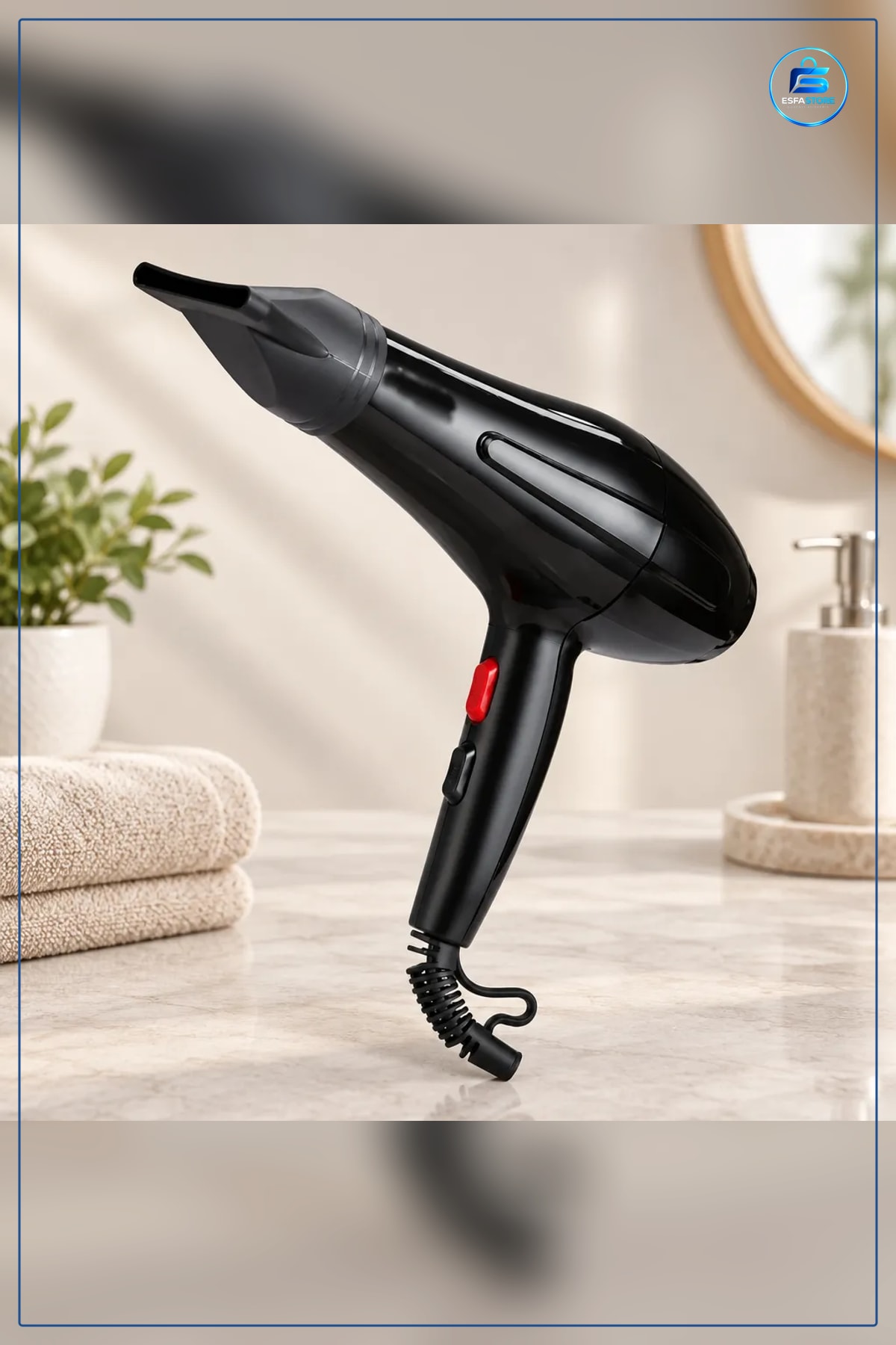 Fön Makinesi 2500 W Saç Kurutma Kişisel Bakım Banyo Ev Kullanımı El Tipi Pratik Kolay