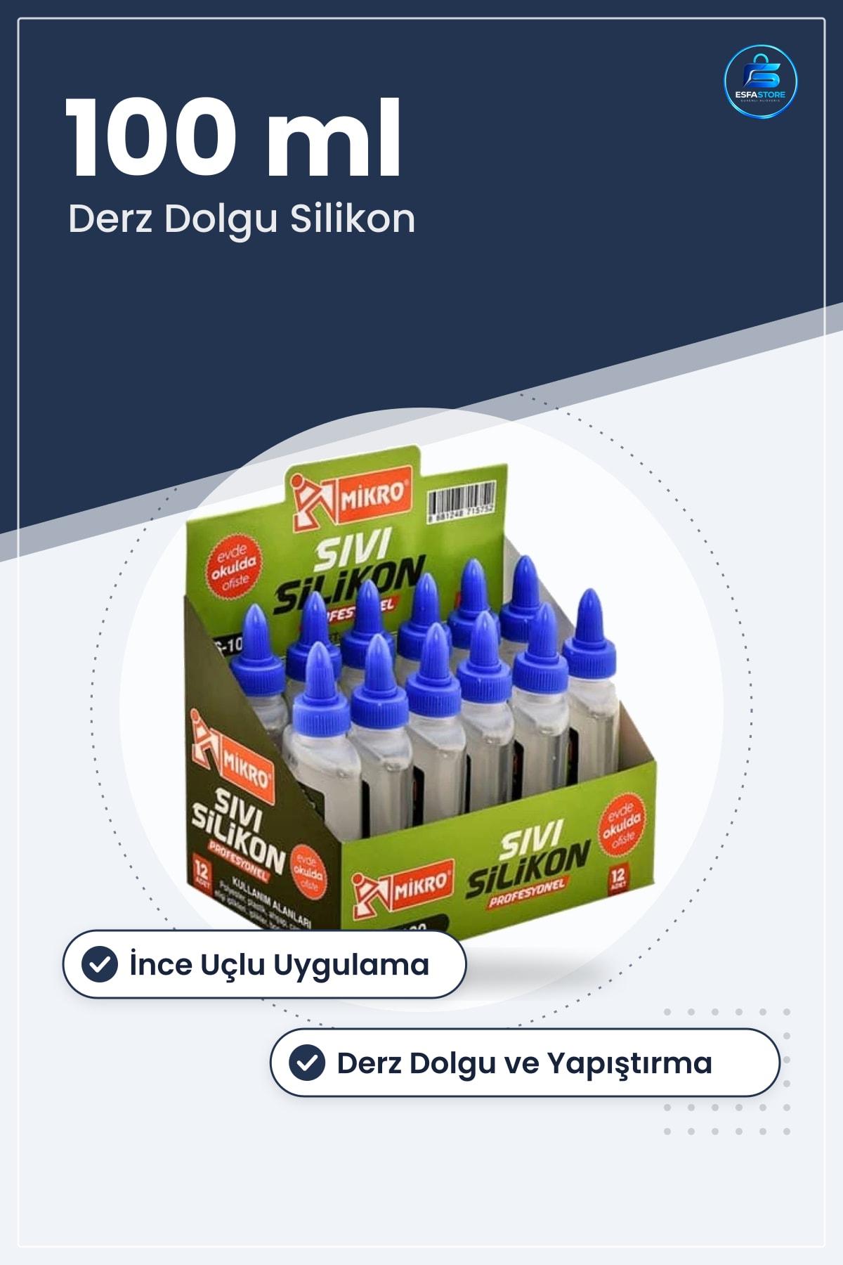 Sıvı Silikon 100 ml Profesyonel Banyo Mutfak Ev Ofis İçin Derz Dolgu Yapıştırıcı Tutkal