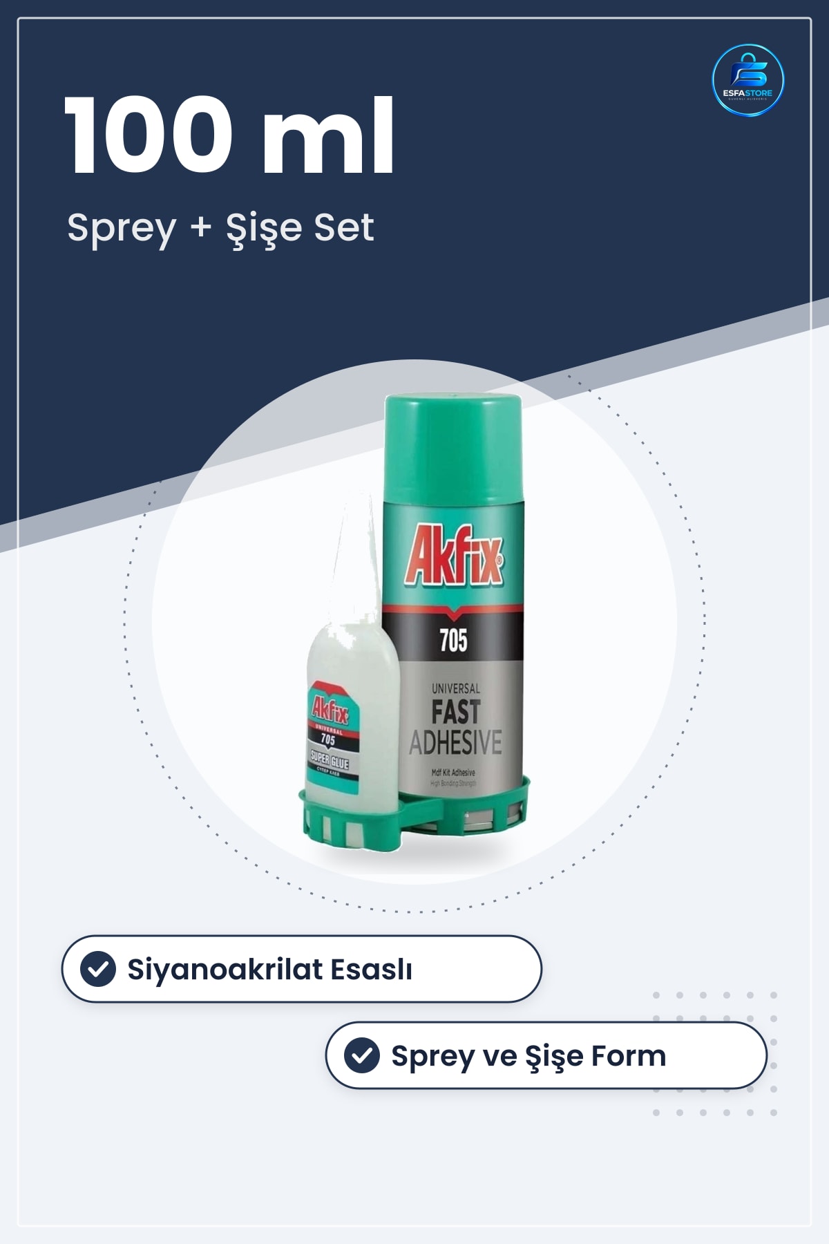 Hızlı Yapıştırıcı 100 ml Siyanoakrilat Sprey Seti Universal Tamir ve Onarım Hırdavat Ürünü