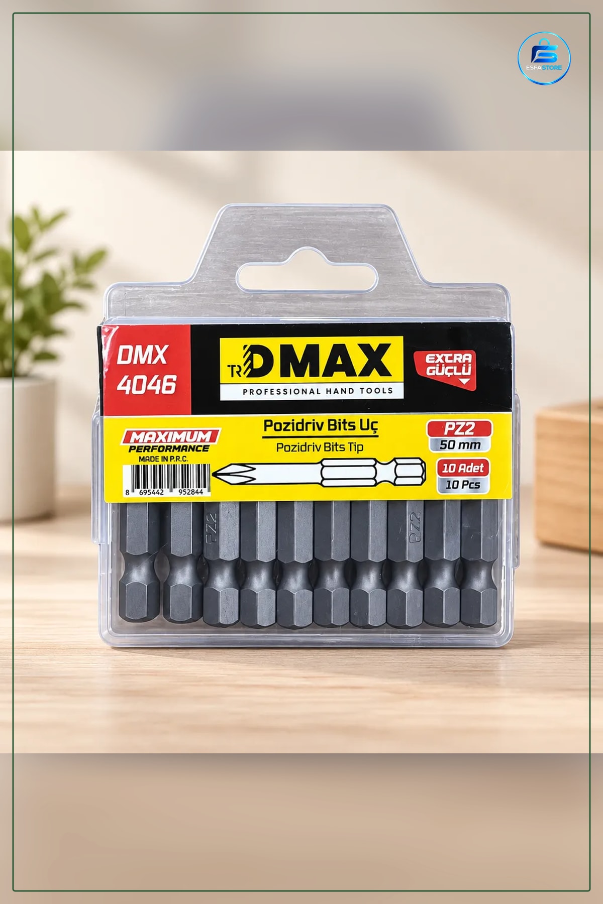 Pz 2x50 mm Bits 10 Adet Matkap Ucu Pozidriv Vidalama Elektrikli El Aleti Aksesuarı Seti