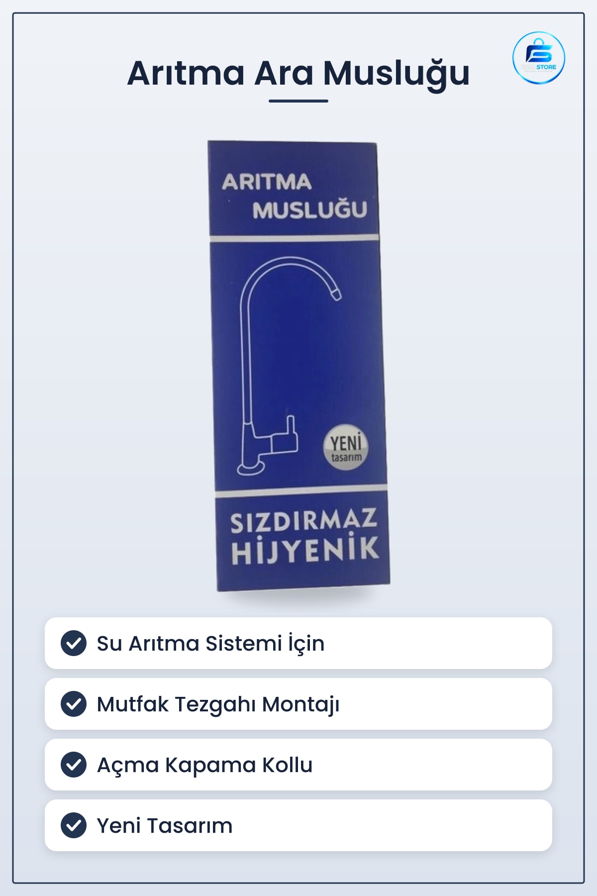Arıtma Musluu Ara Musluk Mutfak Su Filtresi Sistemi İçin Sızdırmaz Hijyenik Yeni Tasarım