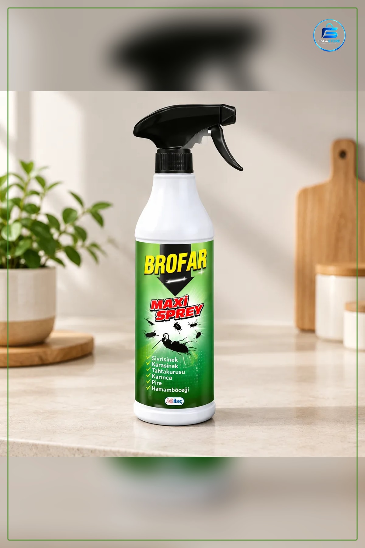 Haşere İlacı Maxi Sprey 450 ml Sivrisinek Karasinek Hamamböceği Karınca Pire Tahtakurusu