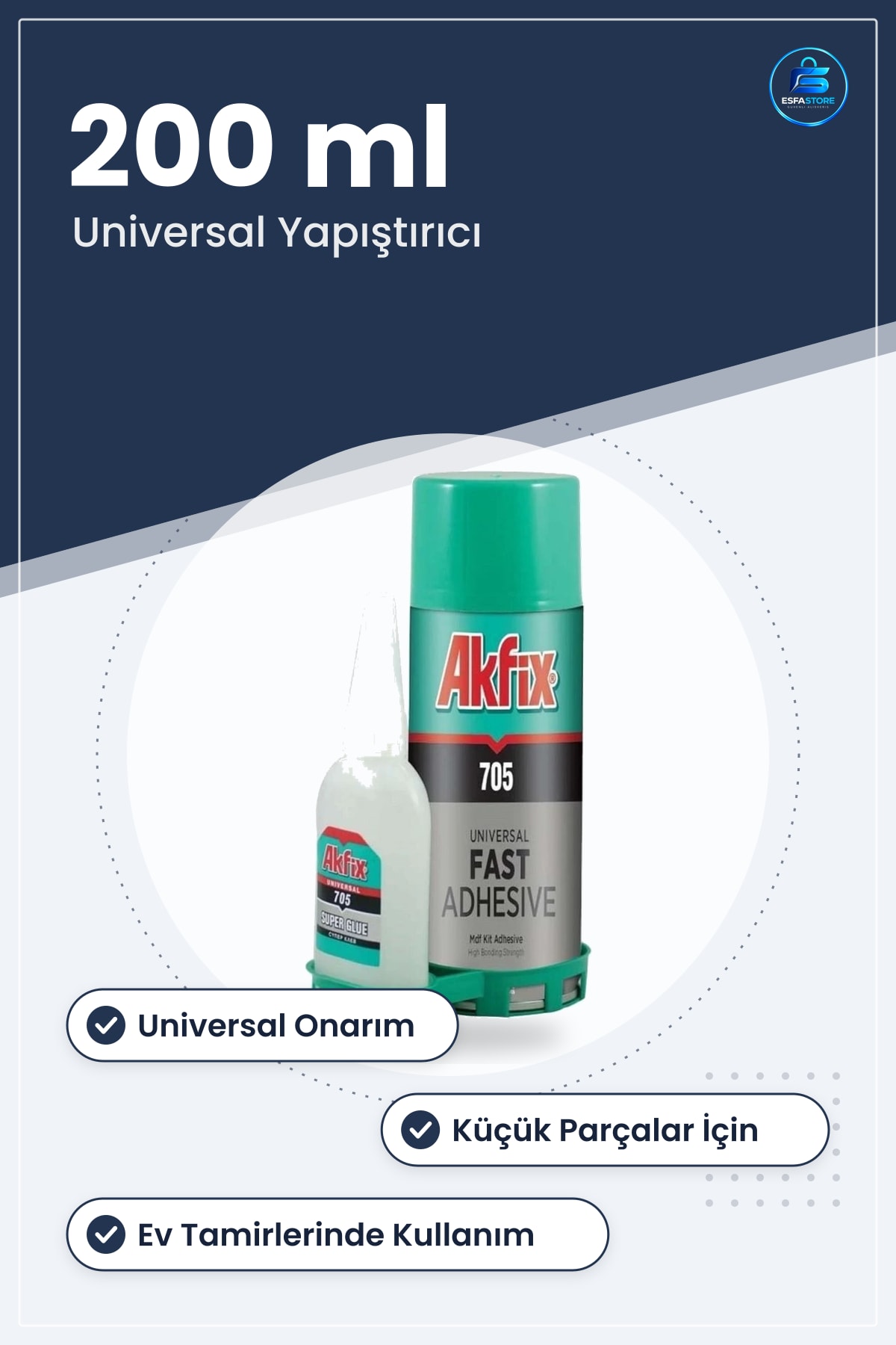 Hızlı Yapıştırıcı 200 ml Universal Onarım Tamir Yapıştırma Ev Hırdavat Malzemesi Tutkal