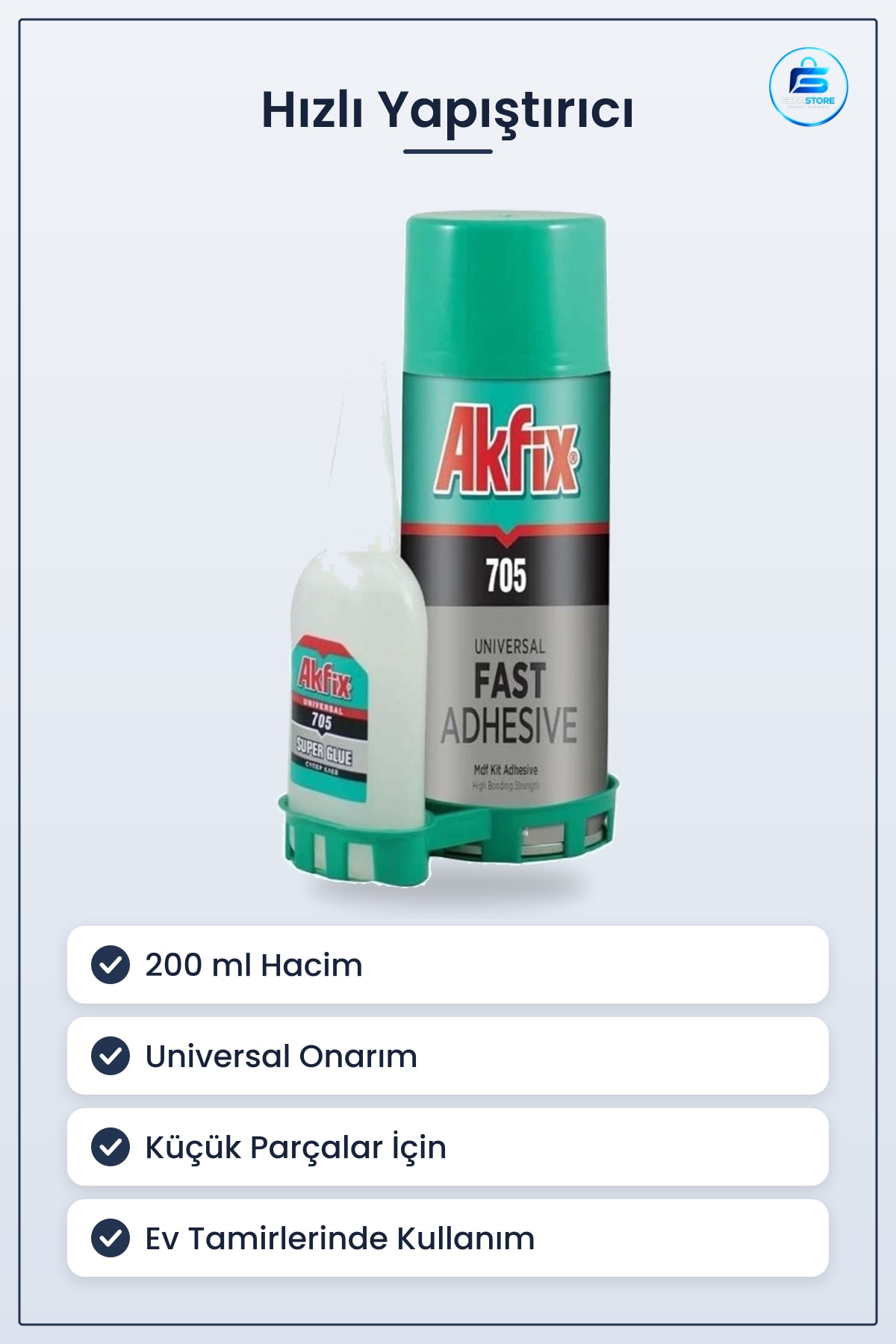 Hızlı Yapıştırıcı 200 ml Universal Onarım Tamir Yapıştırma Ev Hırdavat Malzemesi Tutkal