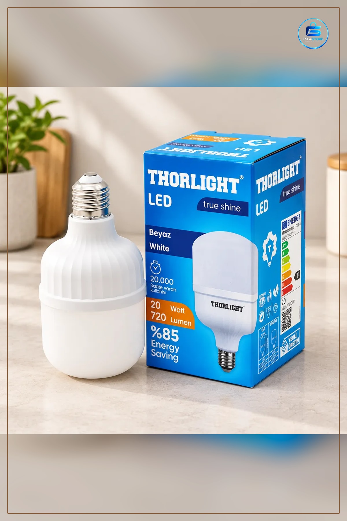 LED Ampul 20 W Torch Beyaz Işık El Feneri Uyumlu Lümen Enerji Tasarruflu Ev Aydınlatma