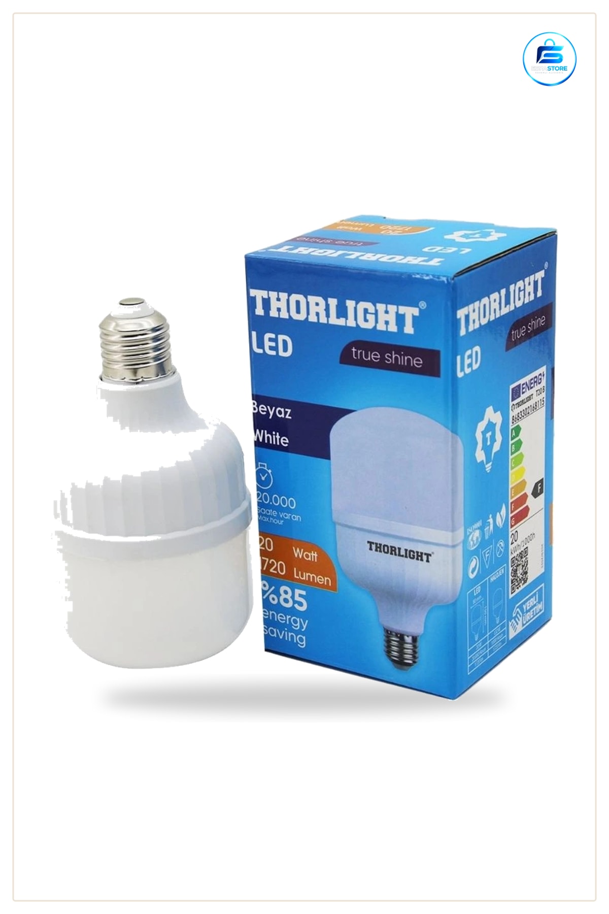LED Ampul 20 W Torch Beyaz Işık El Feneri Uyumlu Lümen Enerji Tasarruflu Ev Aydınlatma