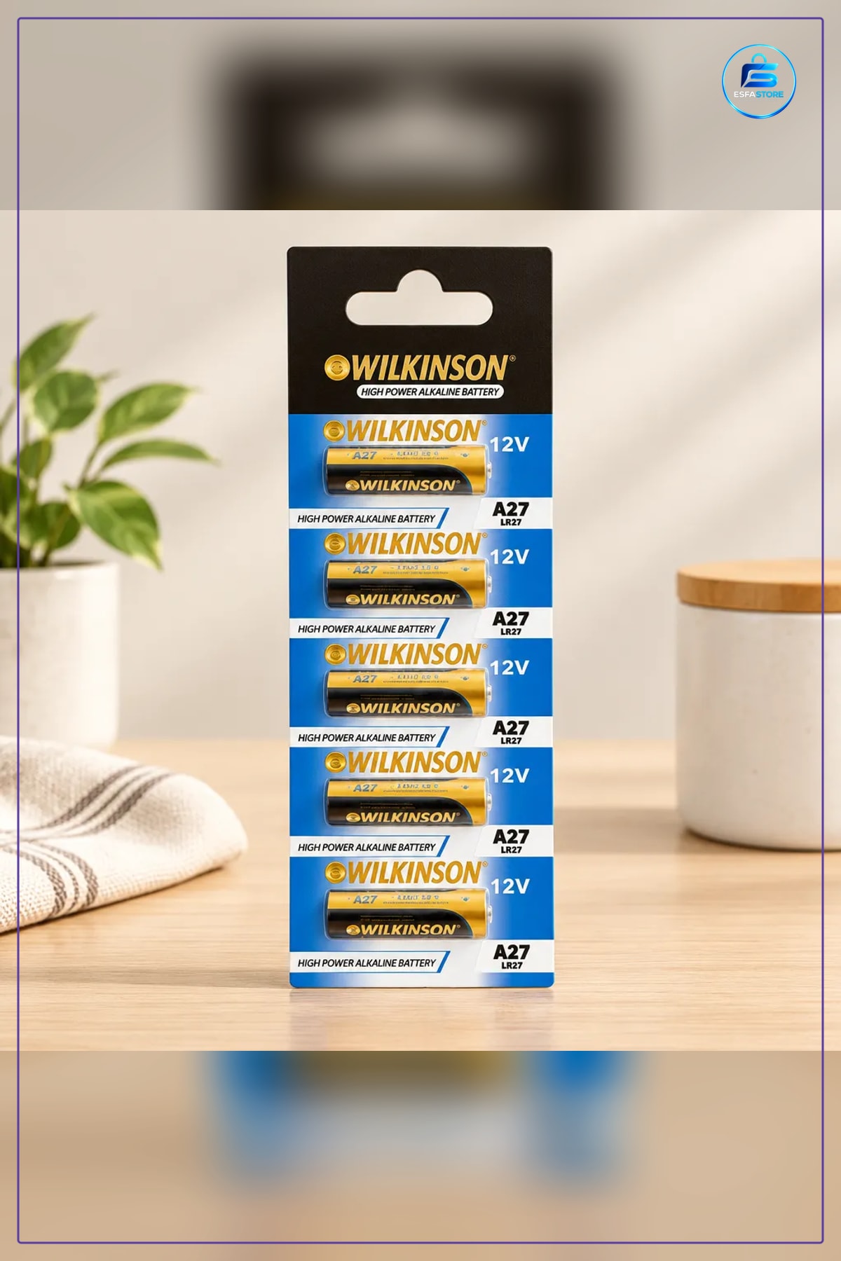 A27 Pil 12V LR27 Alkalin 5 Adet Yüksek Güç Uzaktan Kumanda Pili Kartela Ofis Ev Kullanışlı