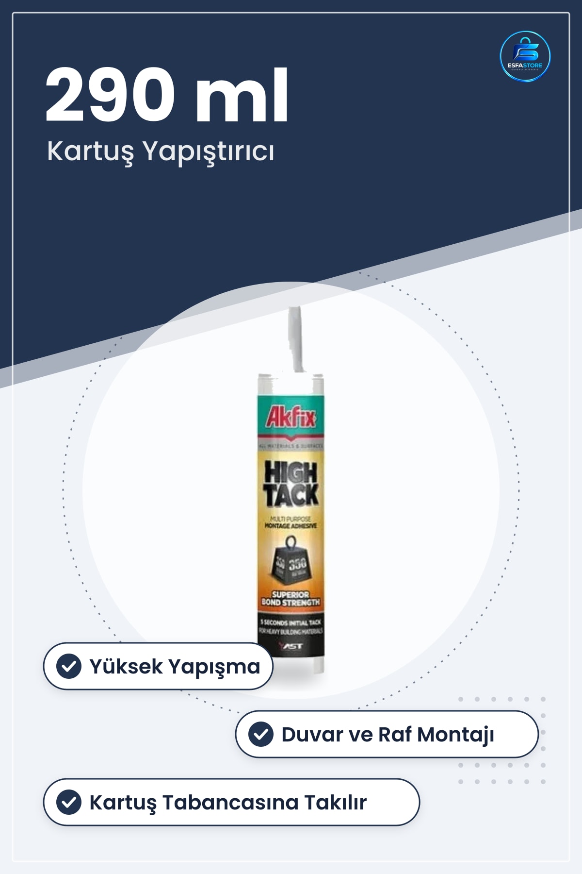 High Tack 290 ml Montaj Yapıştırıcısı Kartuş Çok Amaçlı Duvar Yapıştırma Hırdavat Yüksek Yapışma