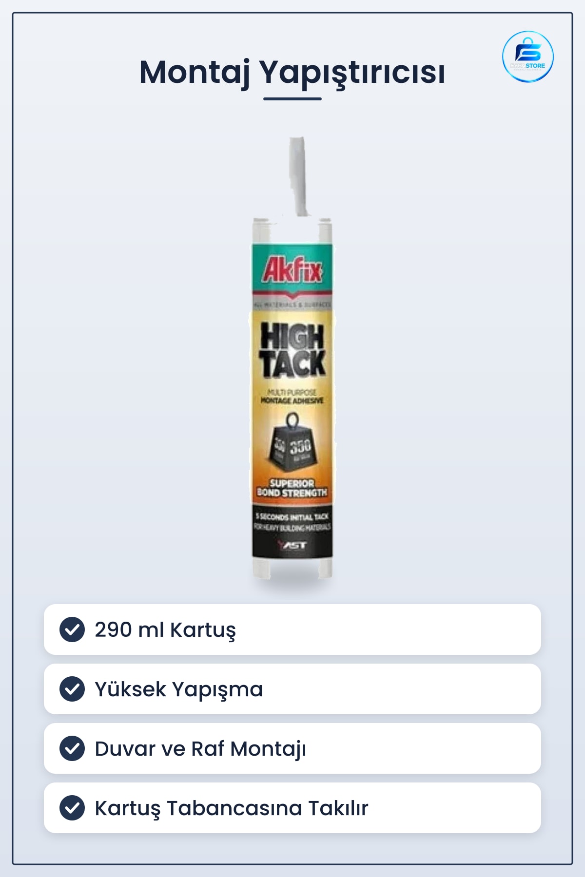 High Tack 290 ml Montaj Yapıştırıcısı Kartuş Çok Amaçlı Duvar Yapıştırma Hırdavat Yüksek Yapışma