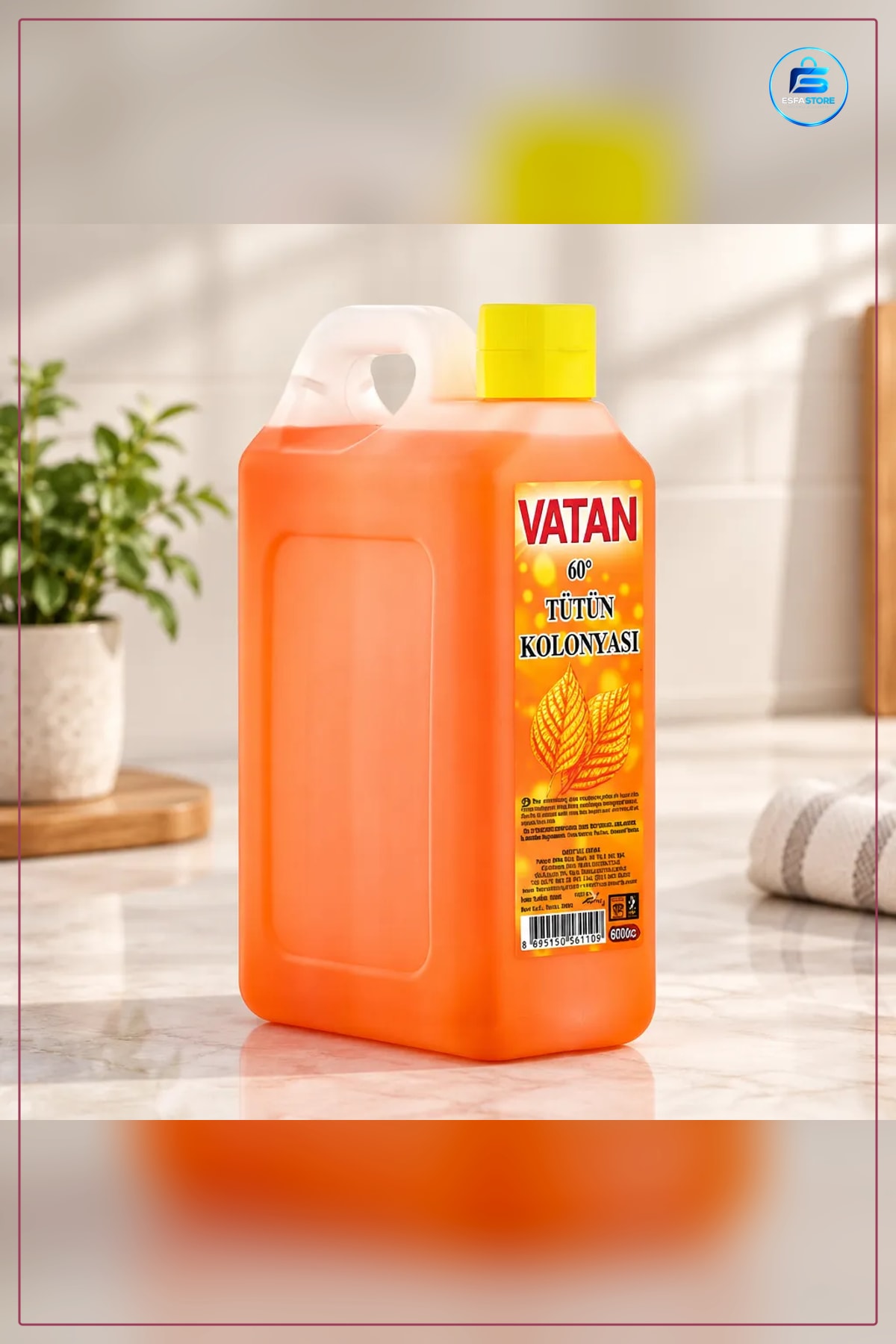 Tütün Kolonyası cc Bidon Derece Ev Banyo Kullanımına Uygun Ferah Kokulu Ürün Kullanışlı