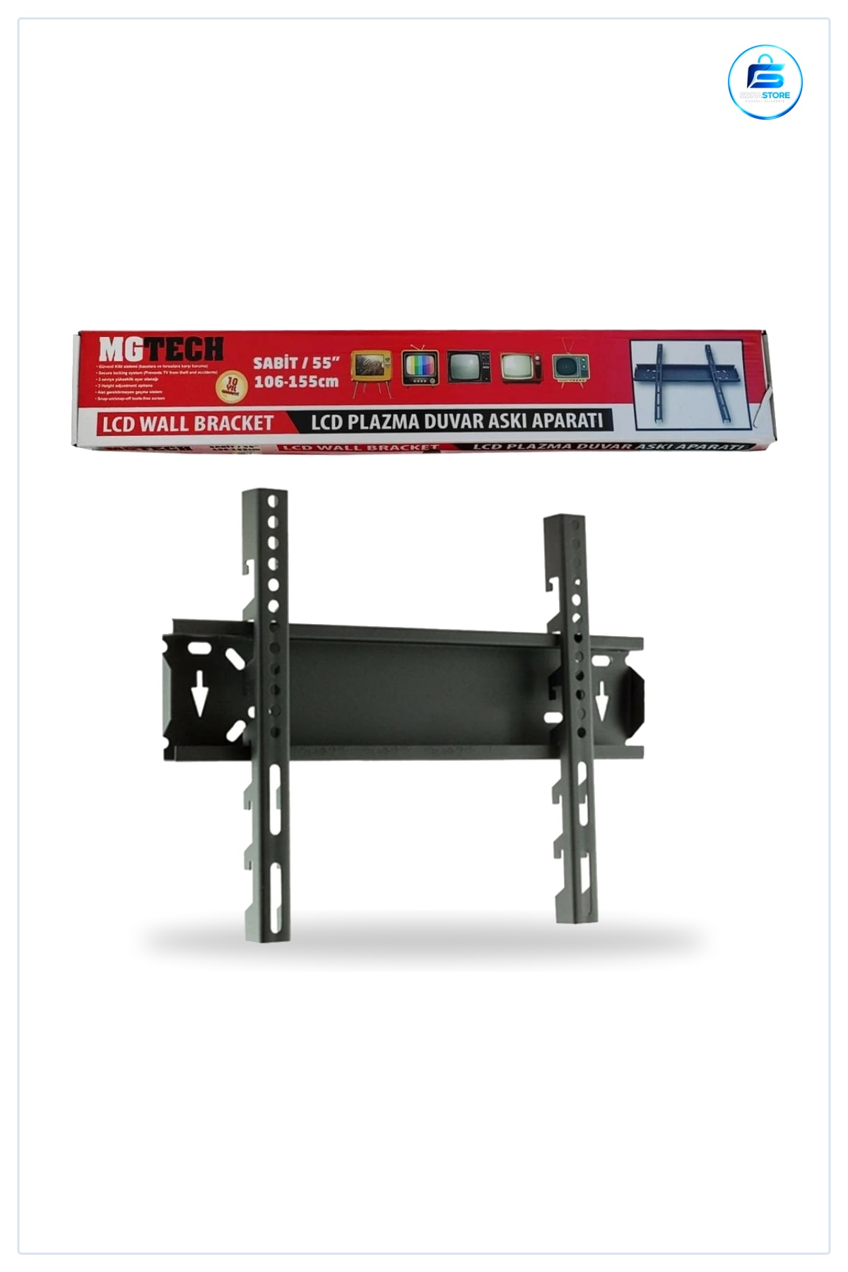 TV Askı Aparatı Sabit ile 155 cm LCD Plazma Duvar Braketi Salon Yatak Odası Montaj