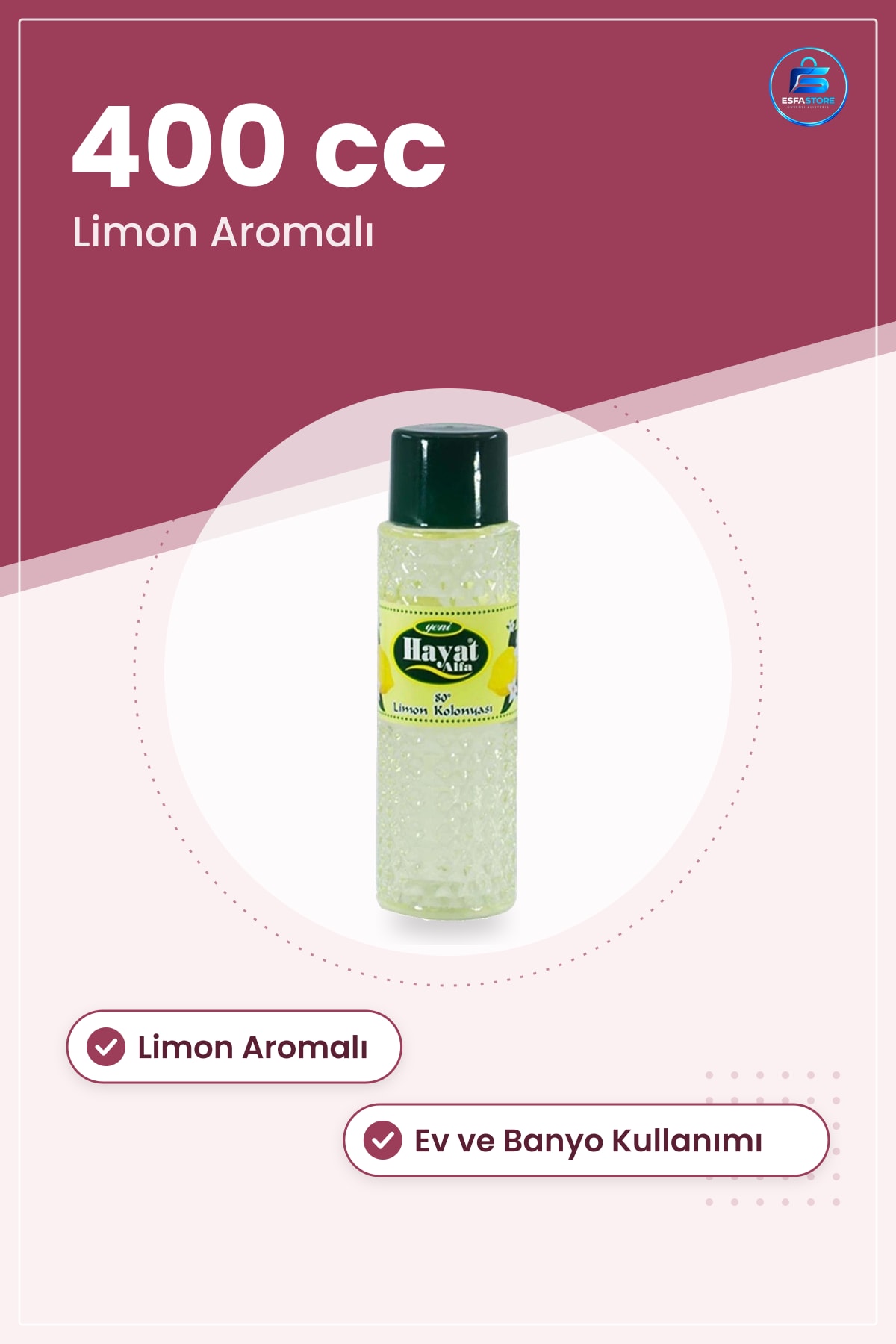 Limon Kolonyası cc Kolonya Kişisel Bakım Parfüm Aromalı Ev ve Banyo Kullanımı Kullanışlı