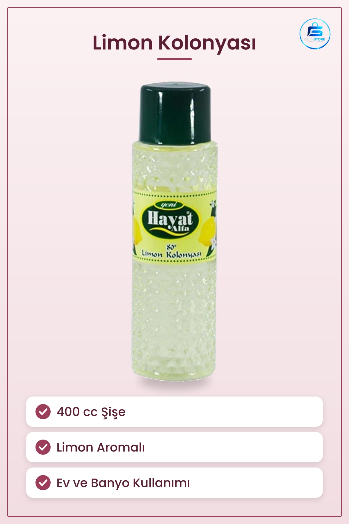 Limon Kolonyası cc Kolonya Kişisel Bakım Parfüm Aromalı Ev ve Banyo Kullanımı Kullanışlı