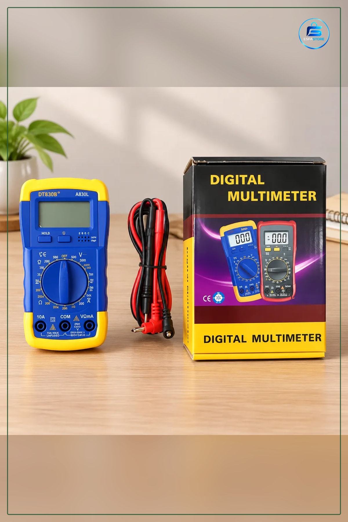 Dijital Multimetre Ölçü Aleti Ölçüm Cihazı Voltaj Akım Direnç Ölçümü Elektrik Test Ekipmanı