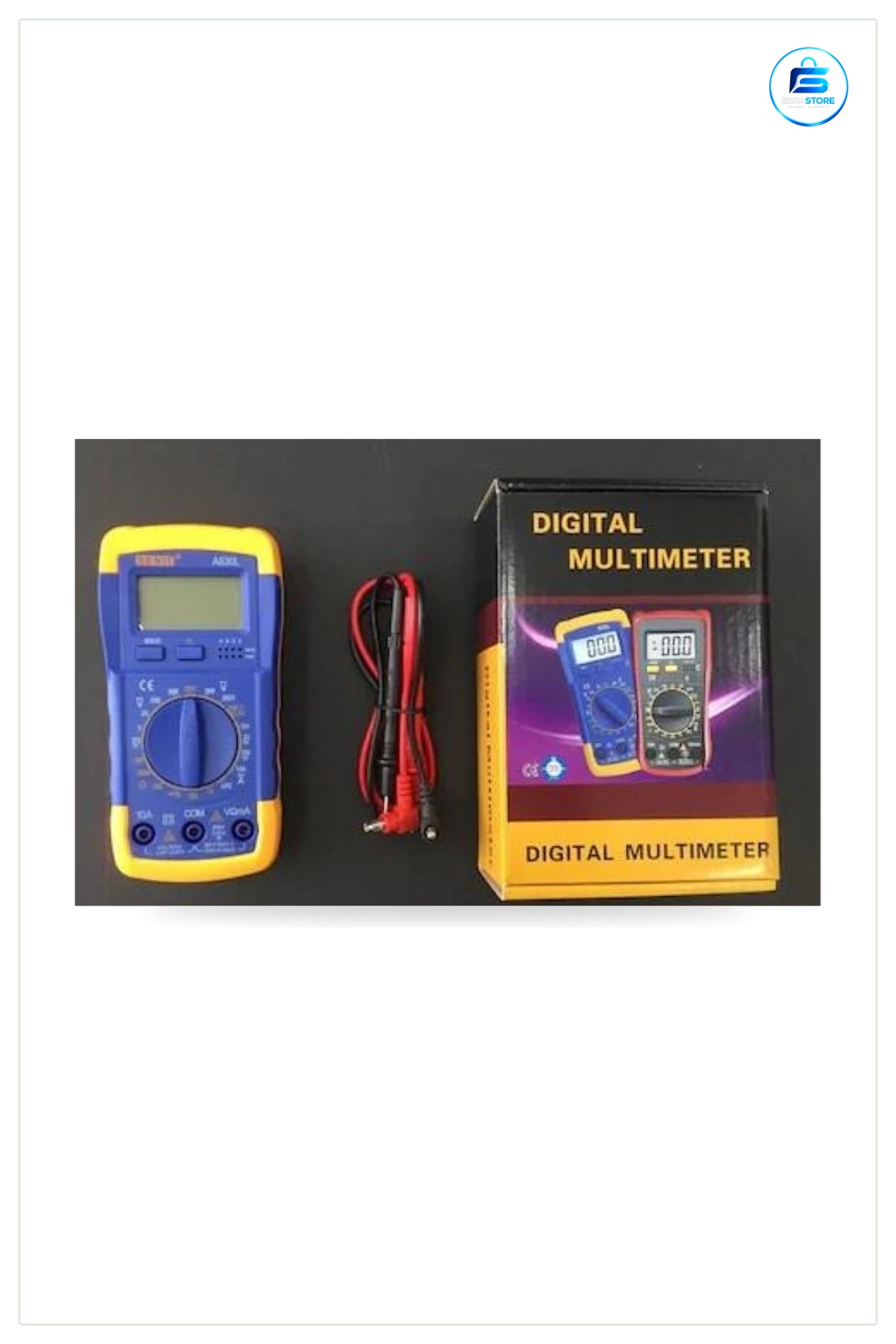 Dijital Multimetre Ölçü Aleti Ölçüm Cihazı Voltaj Akım Direnç Ölçümü Elektrik Test Ekipmanı