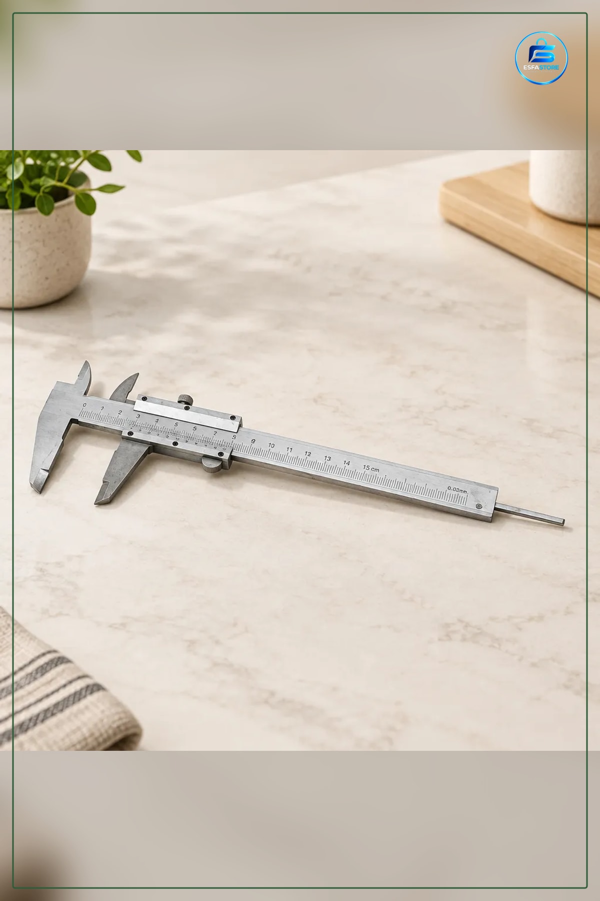 Mekanik Kumpas 150 mm Hassas Dış İç Derinlik Ölçme Cihazı Ölçü Aleti Metal Kaliper