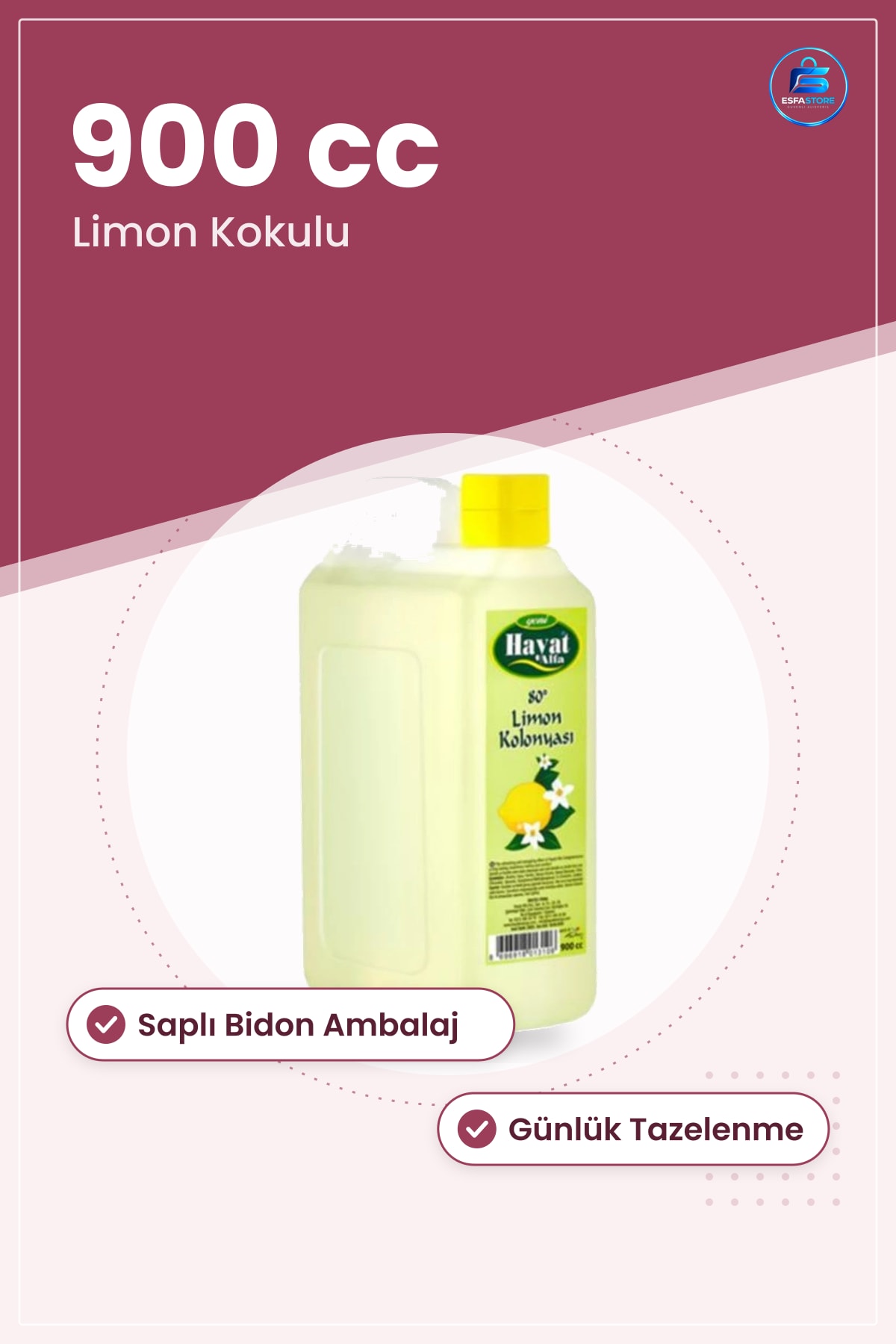 Bidon Limon Kolonya cc Günlük Kullanım Pratik Kişisel Bakım Ev Mutfak Tazelenme Kullanışlı