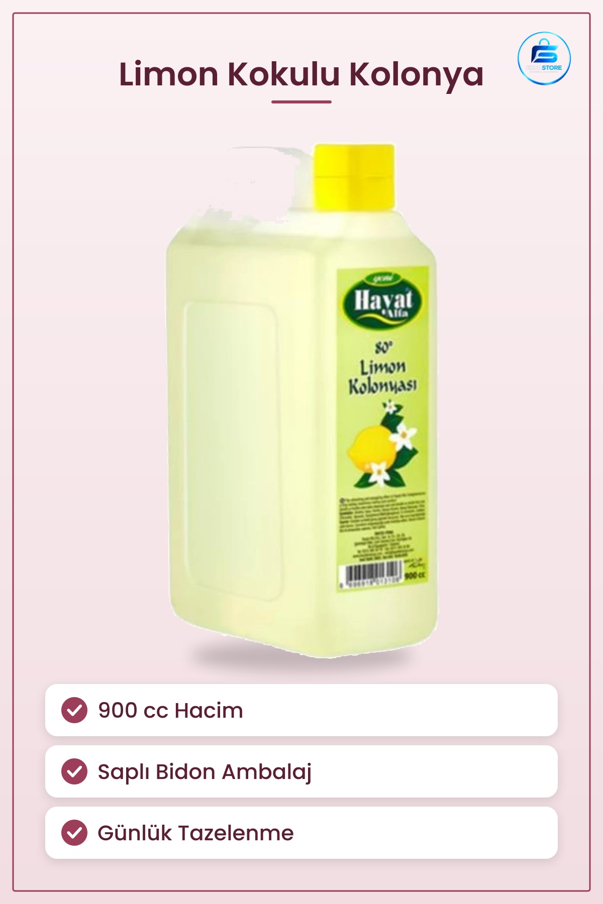 Bidon Limon Kolonya cc Günlük Kullanım Pratik Kişisel Bakım Ev Mutfak Tazelenme Kullanışlı