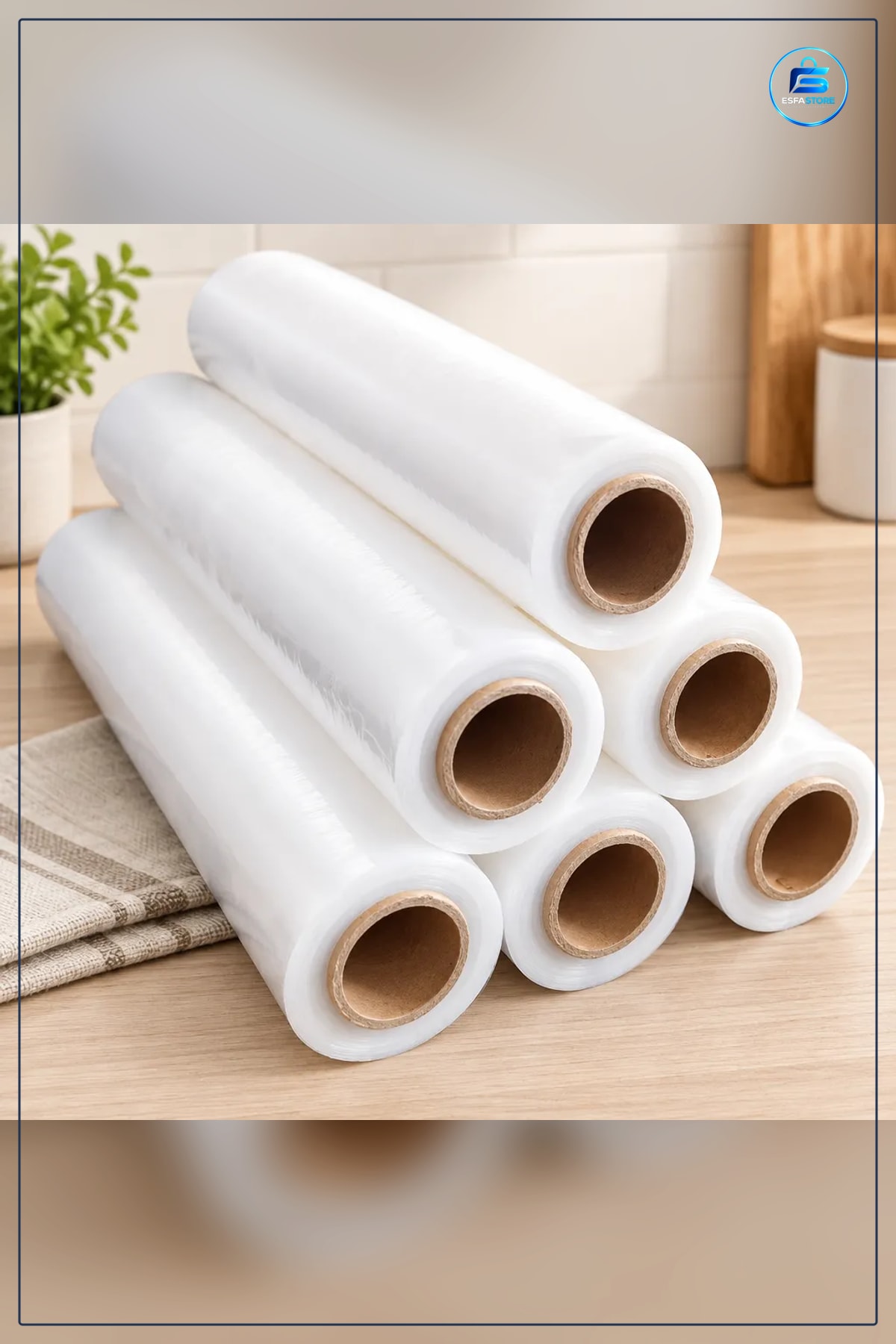 Kalın Palet Streçi 45 cm 2 kg Beyaz Kutu ve Ambalaj Malzemesi Sarma Stretch Film Depo Nakliye