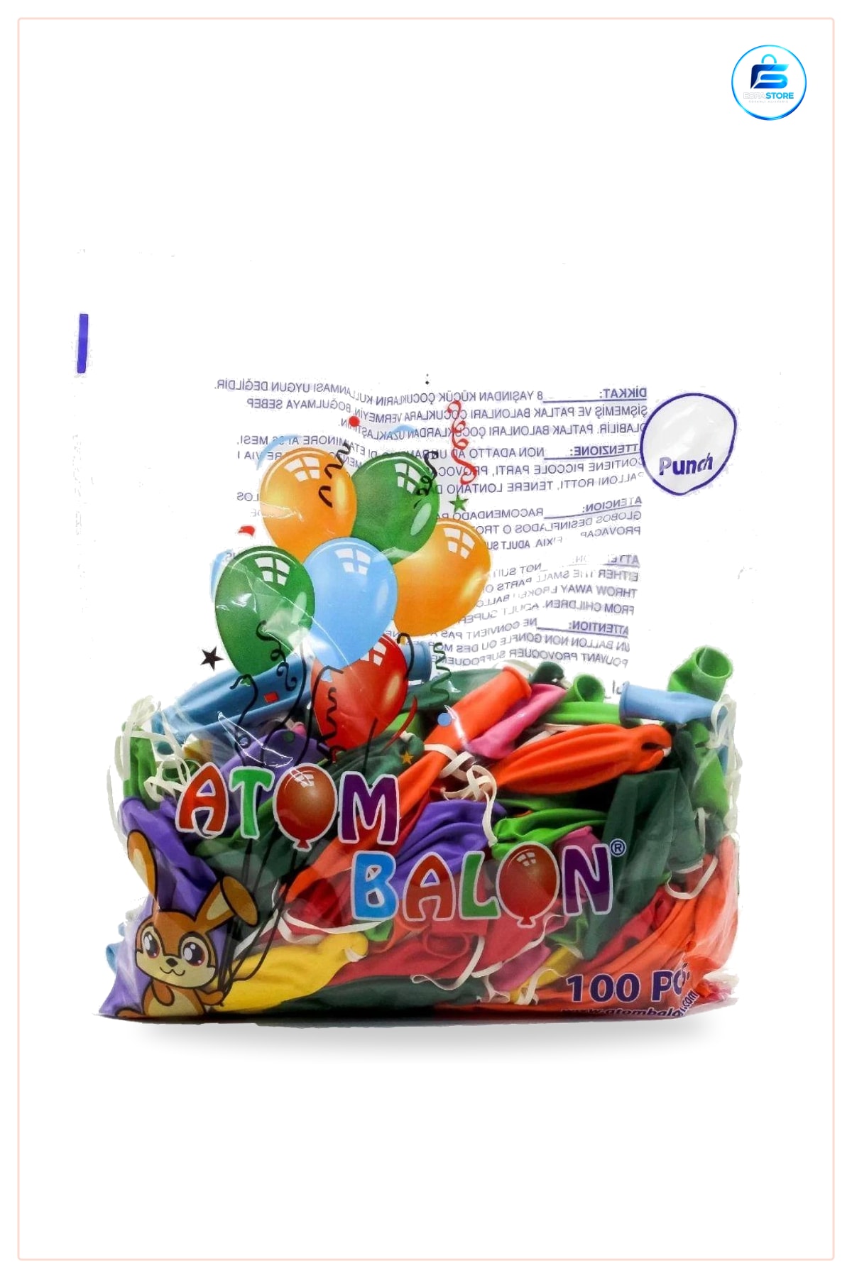 Lastikli Balon 100'lü Renkli Parti Balonu Doğum Günü Düğün Organizasyon Süsleme Malzemesi