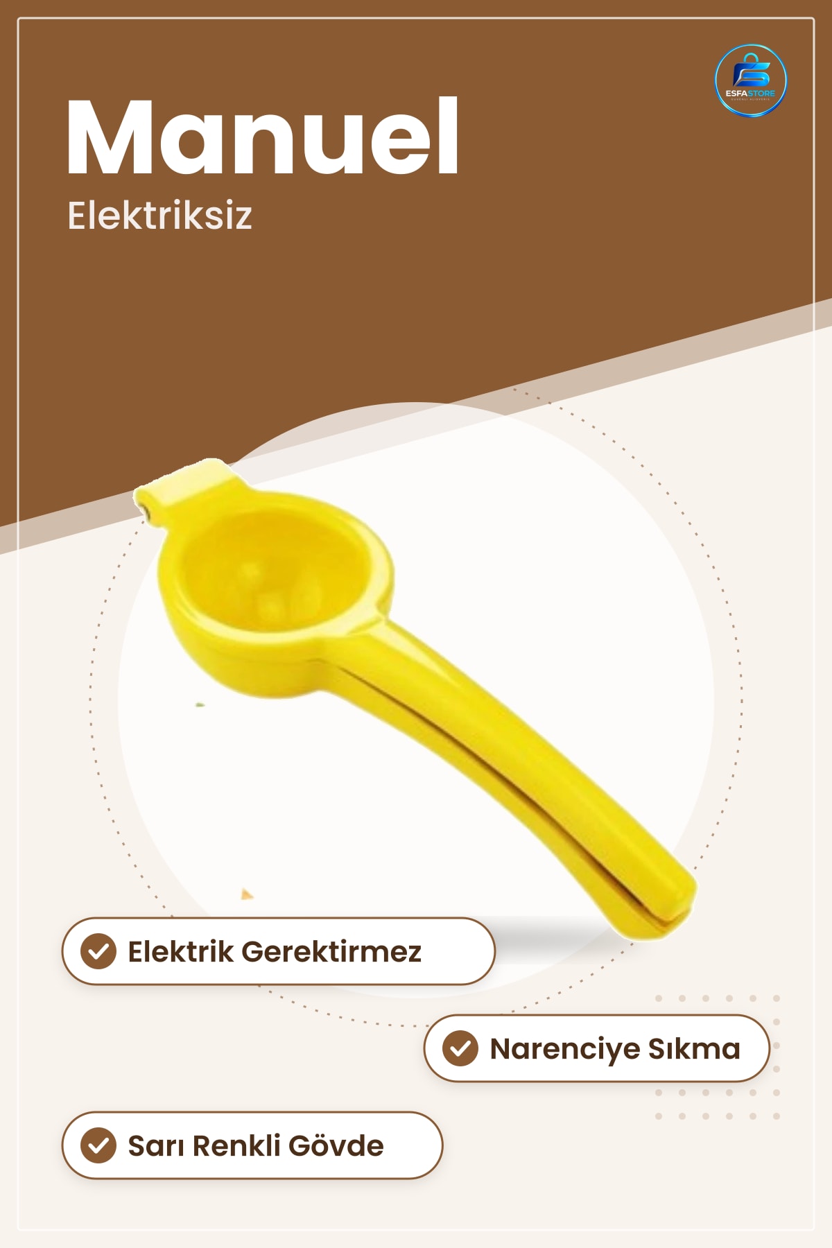 Limon Sıkacağı Manuel Portakal Narenciye Mutfak Meyve Suyu Pratik Elle Kullanım Aleti
