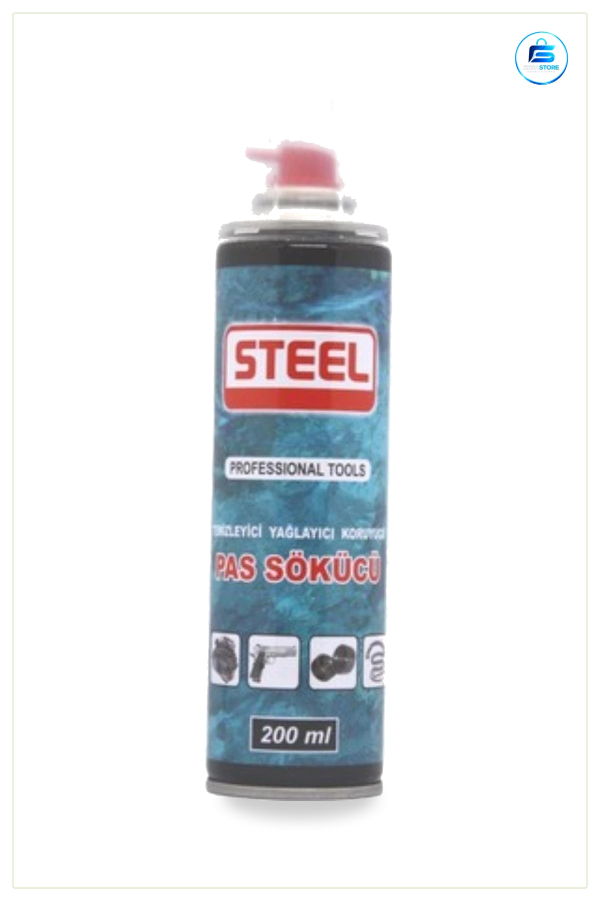 Pas Sökücü Yağlayıcı 200 ml Paslı Cıvata Vida Somun Gevşetici Kireç ve Yağ Çözücü Sprey