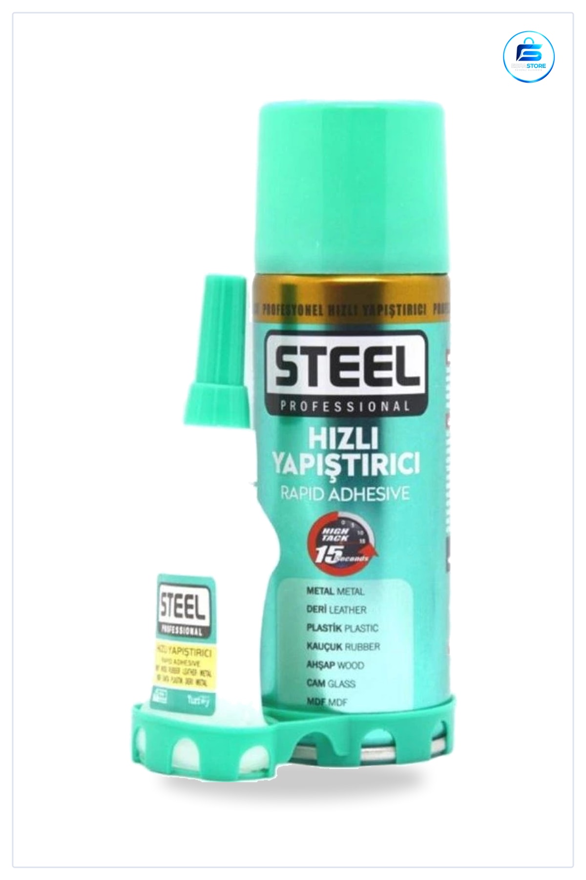 Hızlı Yapıştırıcı 400 ml Metal Deri Plastik Kauçuk Ahşap Cam MDF Ev Atölye Hırdavat