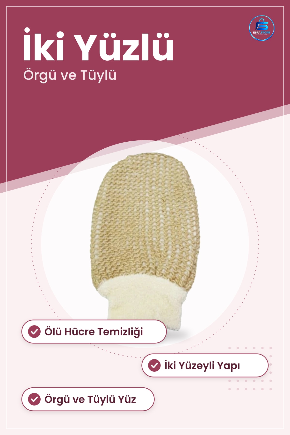 Banyo Lifi Kese Eldiveni Ölü Hücre Temizleyici Vücut Bakım Peeling Süngeri Duş Aksesuarı