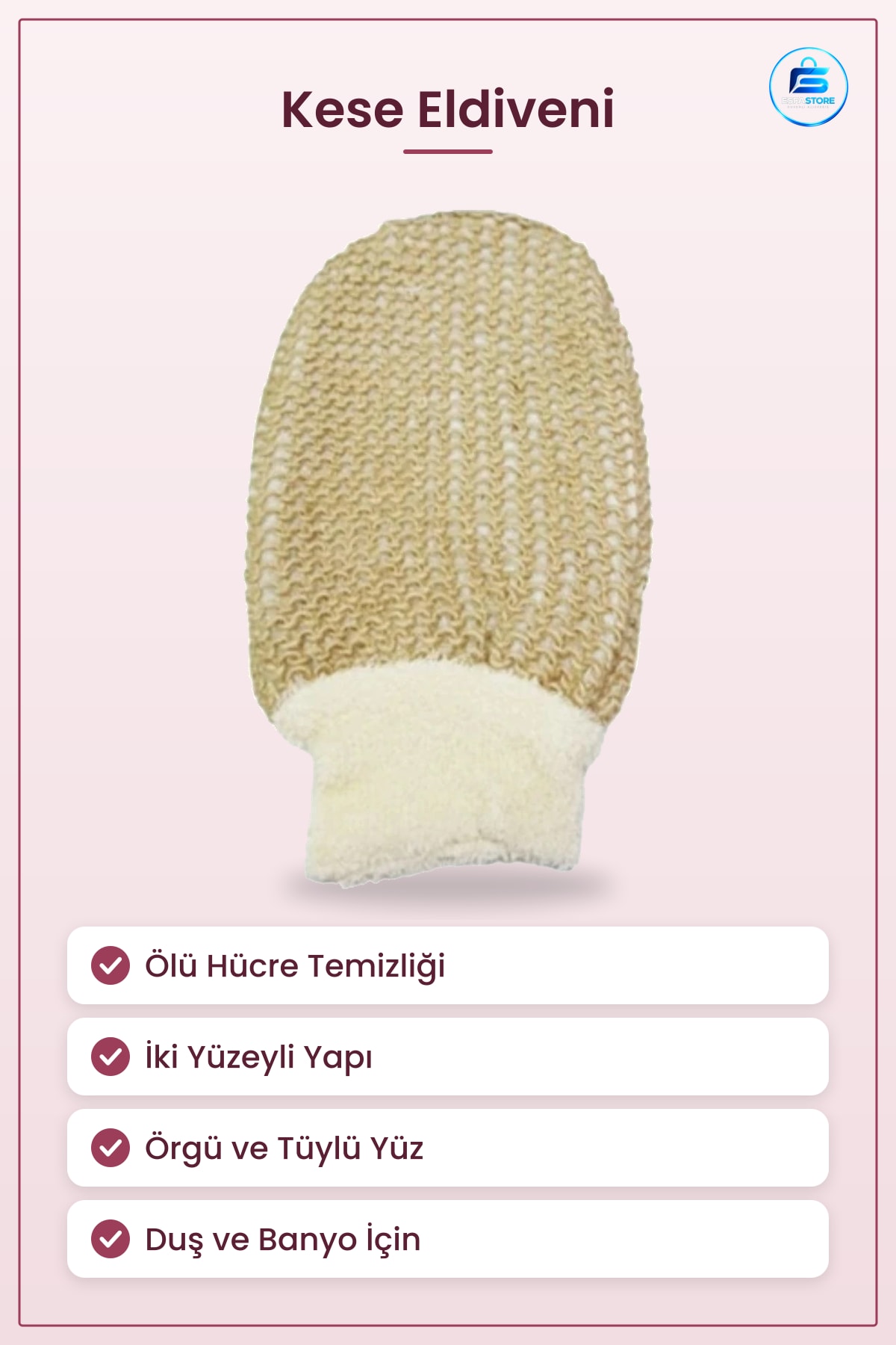 Banyo Lifi Kese Eldiveni Ölü Hücre Temizleyici Vücut Bakım Peeling Süngeri Duş Aksesuarı
