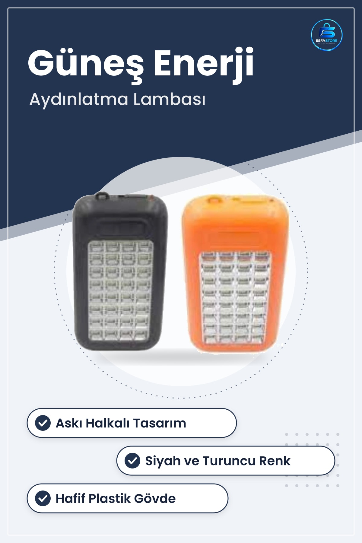 Taşınabilir LED Fener Güneş Enerjili Solar Aydınlatma Lambası Acil Durum Kamp Bahçe Işık
