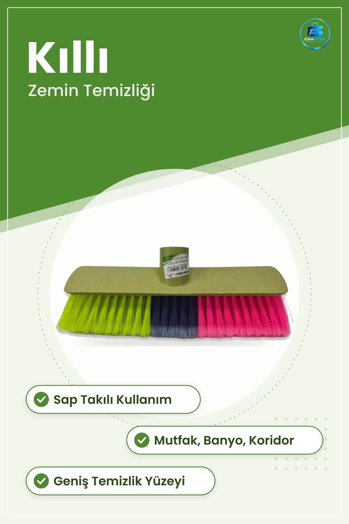 Yer Temizlik Fırçası Çok Renkli Kıllı Zemin Süpürgesi Ev Bakım Gereci Mutfak Banyo Koridor