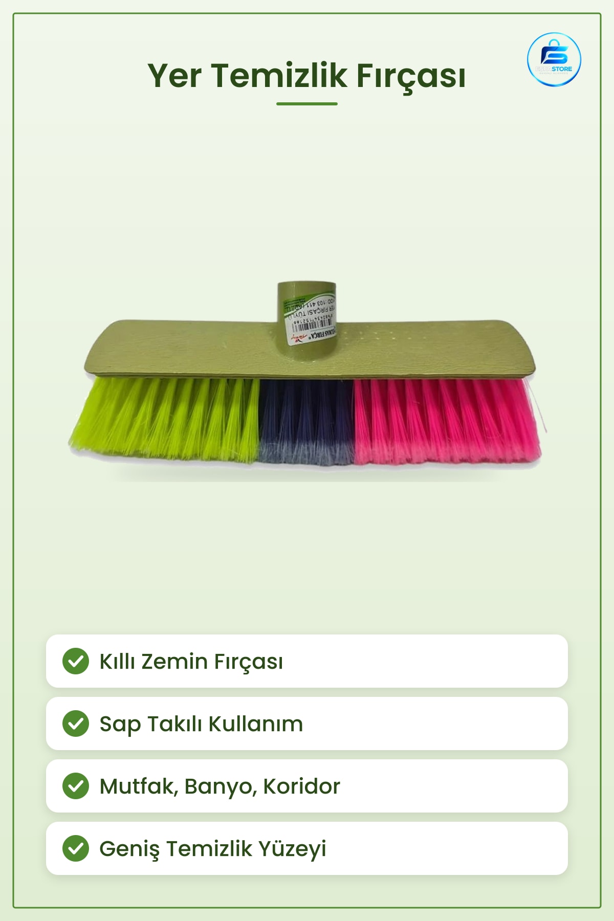 Yer Temizlik Fırçası Çok Renkli Kıllı Zemin Süpürgesi Ev Bakım Gereci Mutfak Banyo Koridor