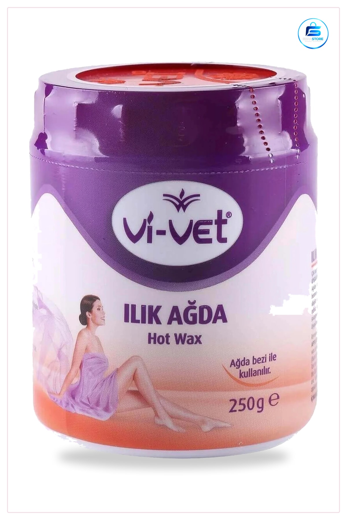 Ilık Ağda 250 gr Tüy Dökücü Epilasyon Vücut Bacak Koltuk Altı Bikini Bölgesi İçin Kadın