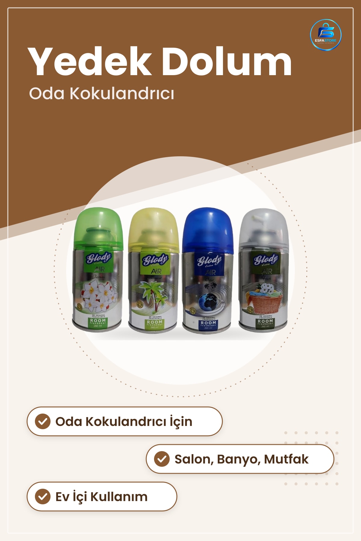 Oda Kokusu Yedek Sprey Hava Ferahlatıcı Dolumu Ev Banyo Mutfak Kokulandırıcı Ortam