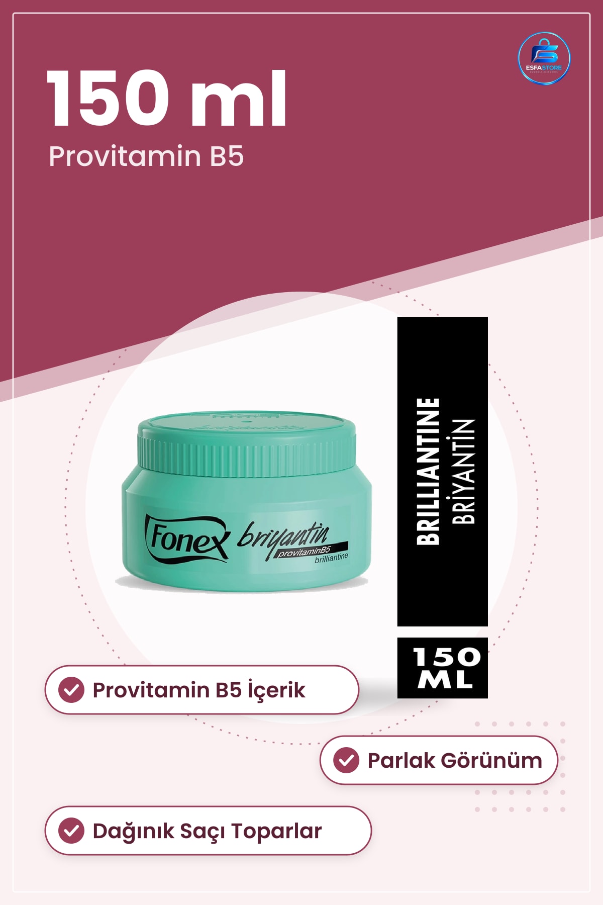 Biryantin Saç Şekillendirici Krem 150 ml Provitamin B5 Parlak Görünüm Kişisel Bakım Ürünü