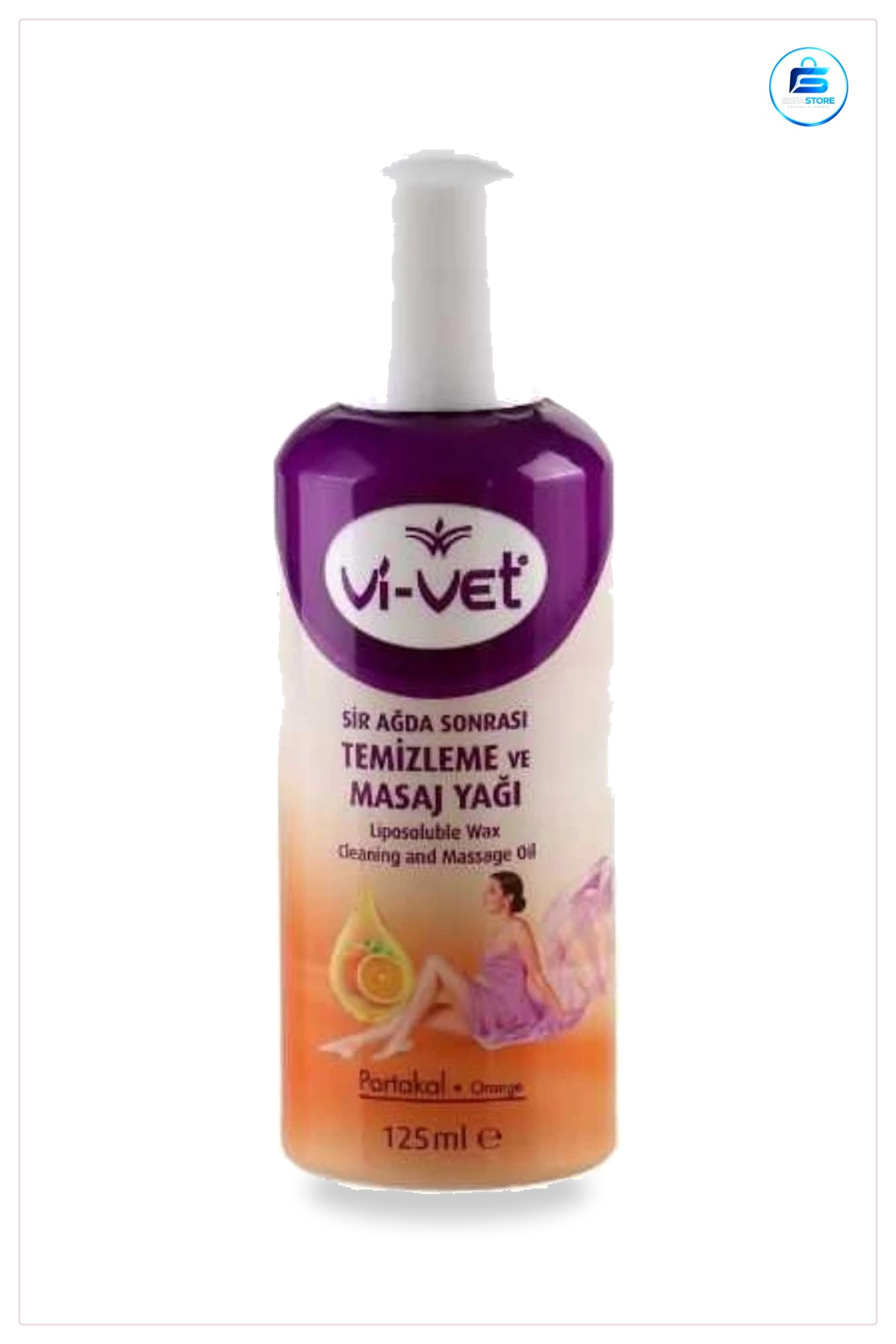 Portakal Ağda Sonrası Temizleme ve Masaj Yağı 125 ml Vücut Kremi Kişisel Cilt Bakımı