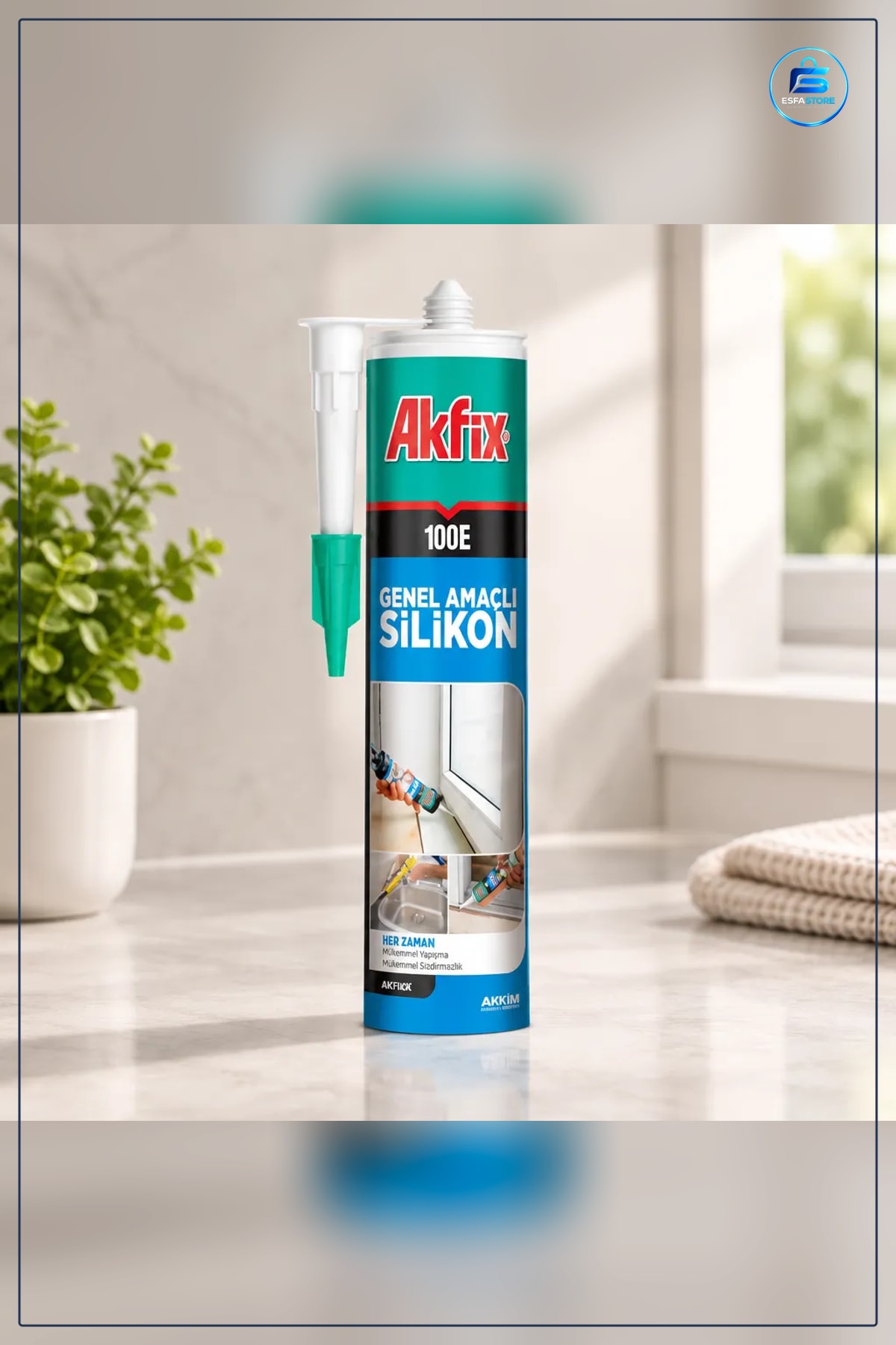Silikon 280 gr Beyaz Genel Amaçlı Banyo Mutfak Derz Dolgu Sızdırmazlık Hırdavat Yapıştırıcı