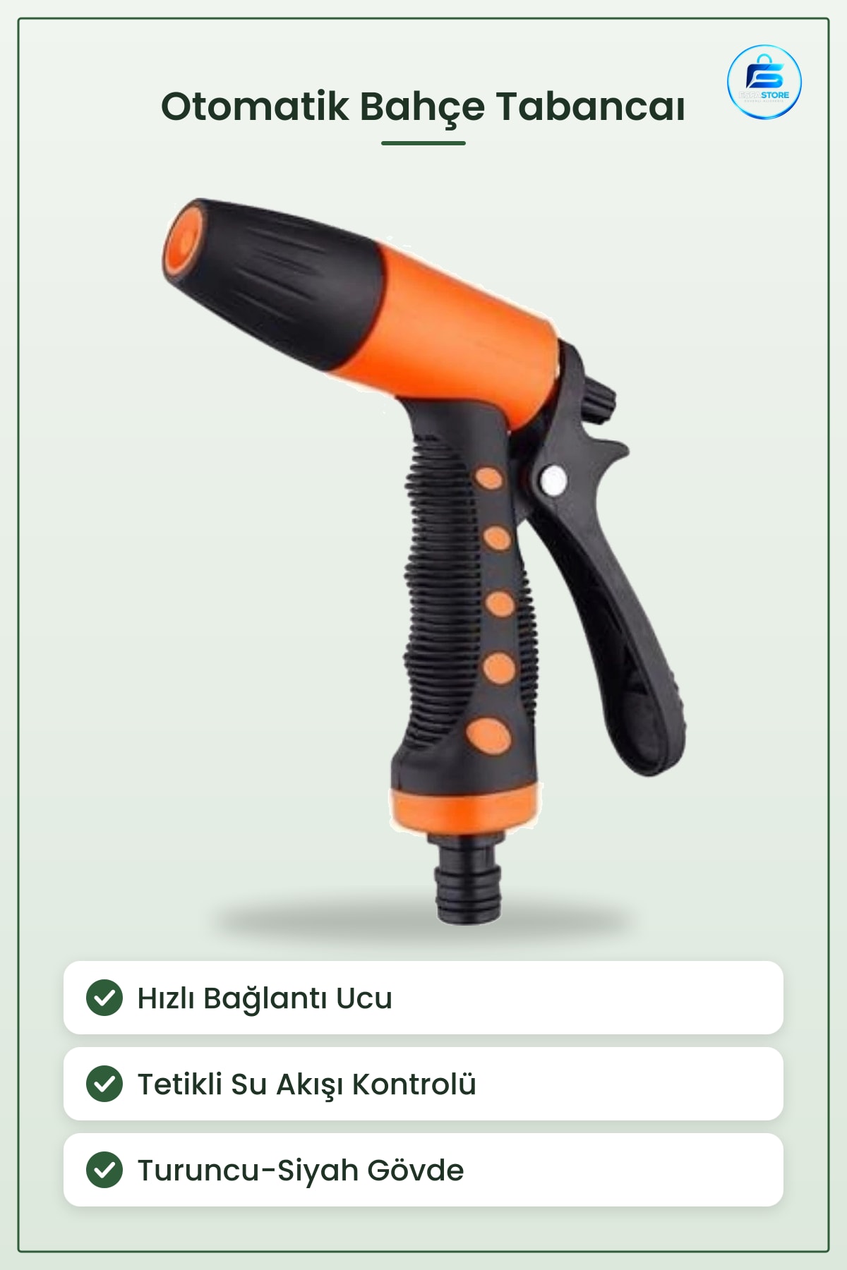 Sulama Başlıkları Otomatik Tabanca Bahçe Hortum Ucu Püskürtme Araç Yıkama Temizlik