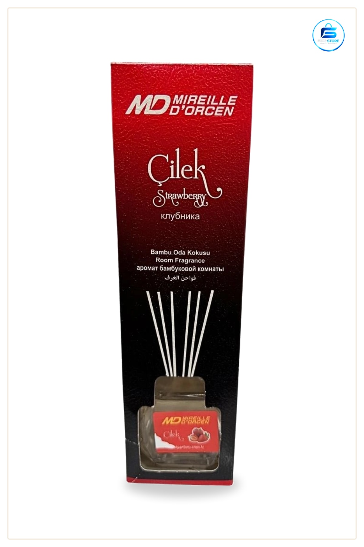Bambu Oda Kokusu 100 ml Çilek Kokulu Çubuklu Ev Dekorasyonu İçin Ferah Koku Yayıcı