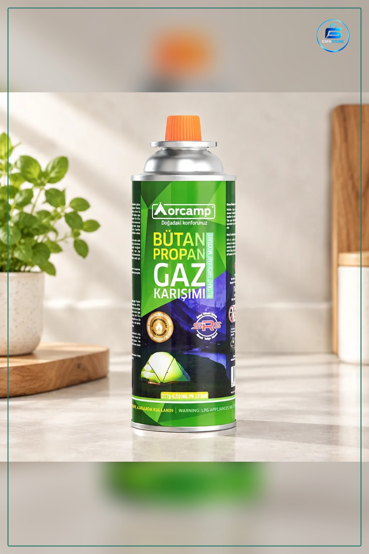 227 gr Bütan Propan Gaz Kartuşu Kamp Ocağı İçin Taşınabilir Yakıt Piknik Outdoor Seyahat