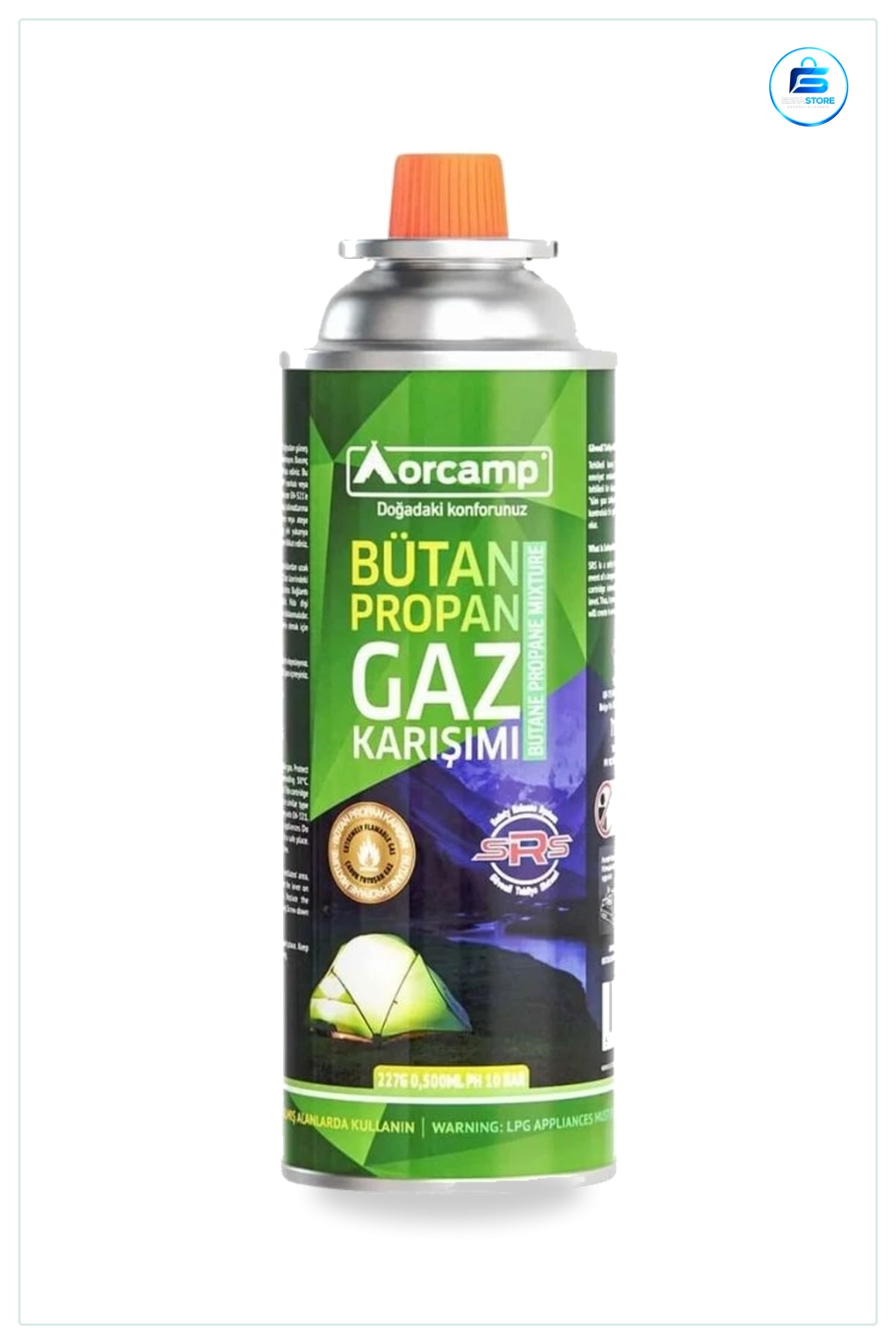 227 gr Bütan Propan Gaz Kartuşu Kamp Ocağı İçin Taşınabilir Yakıt Piknik Outdoor Seyahat