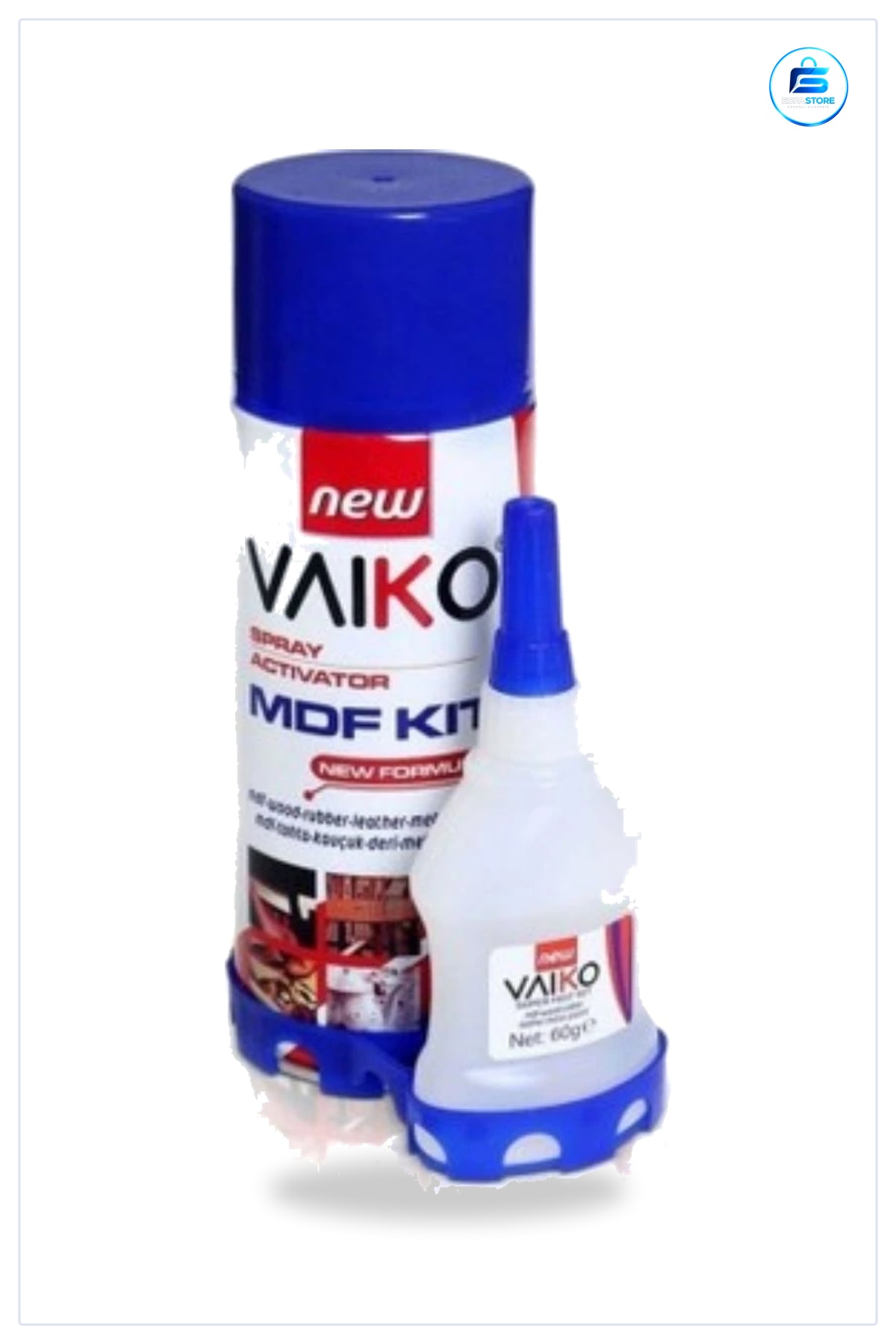 Hızlı Yapıştırıcı 200 ml MDF Kiti Sprey Aktivatörlü Ahşap Kauçuk Deri Tamirat Hırdavat Seti