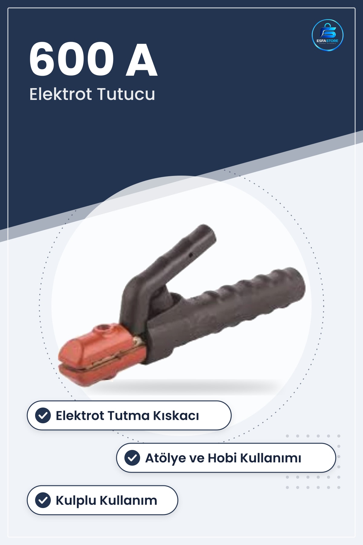 Kaynak Pensesi 600 Amper Elektrot Tutucu Pense Hırdavat Manuel El Aletleri Kaynakçı