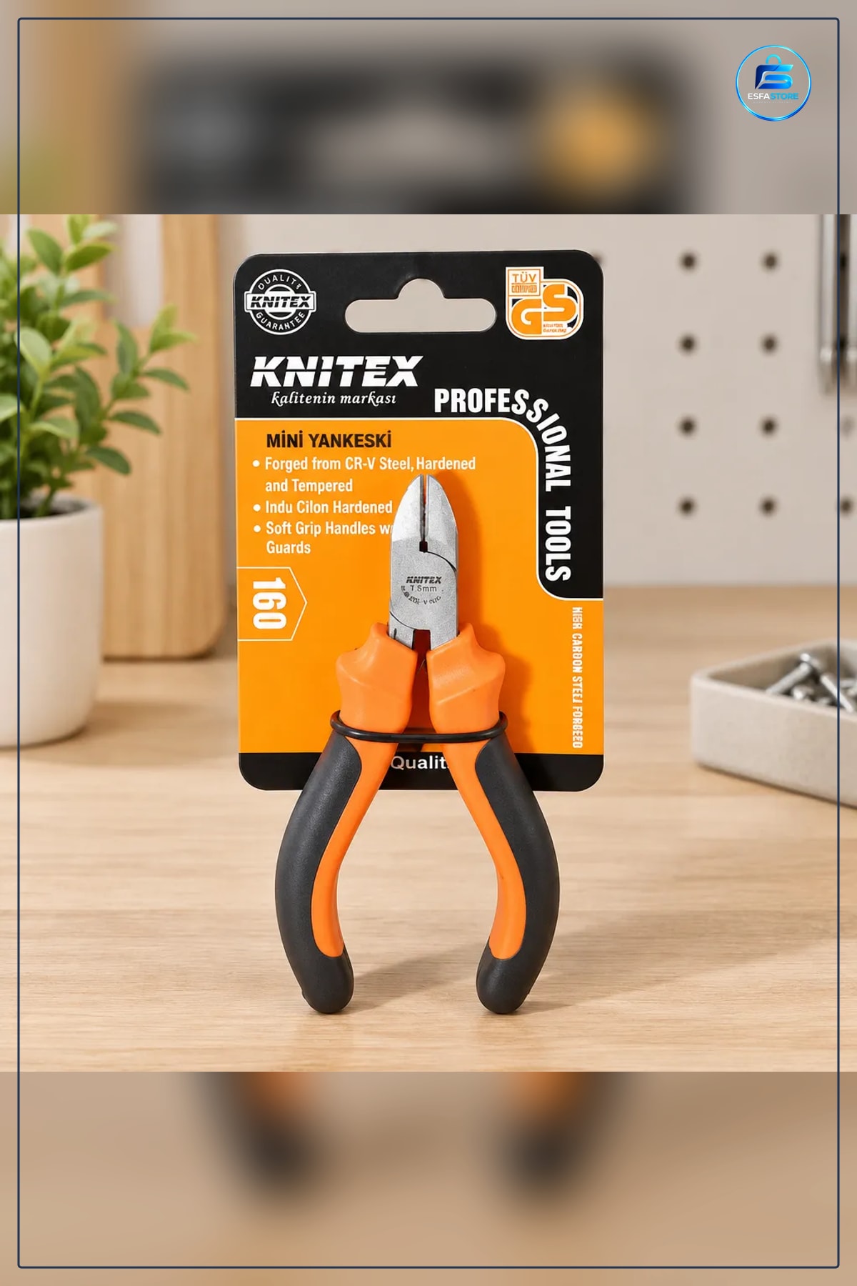 Mini Yan Keski 4.5' Yankeski Kablo Tel Kesici Manuel Hırdavat El Aleti Tamir Kesme Aracı