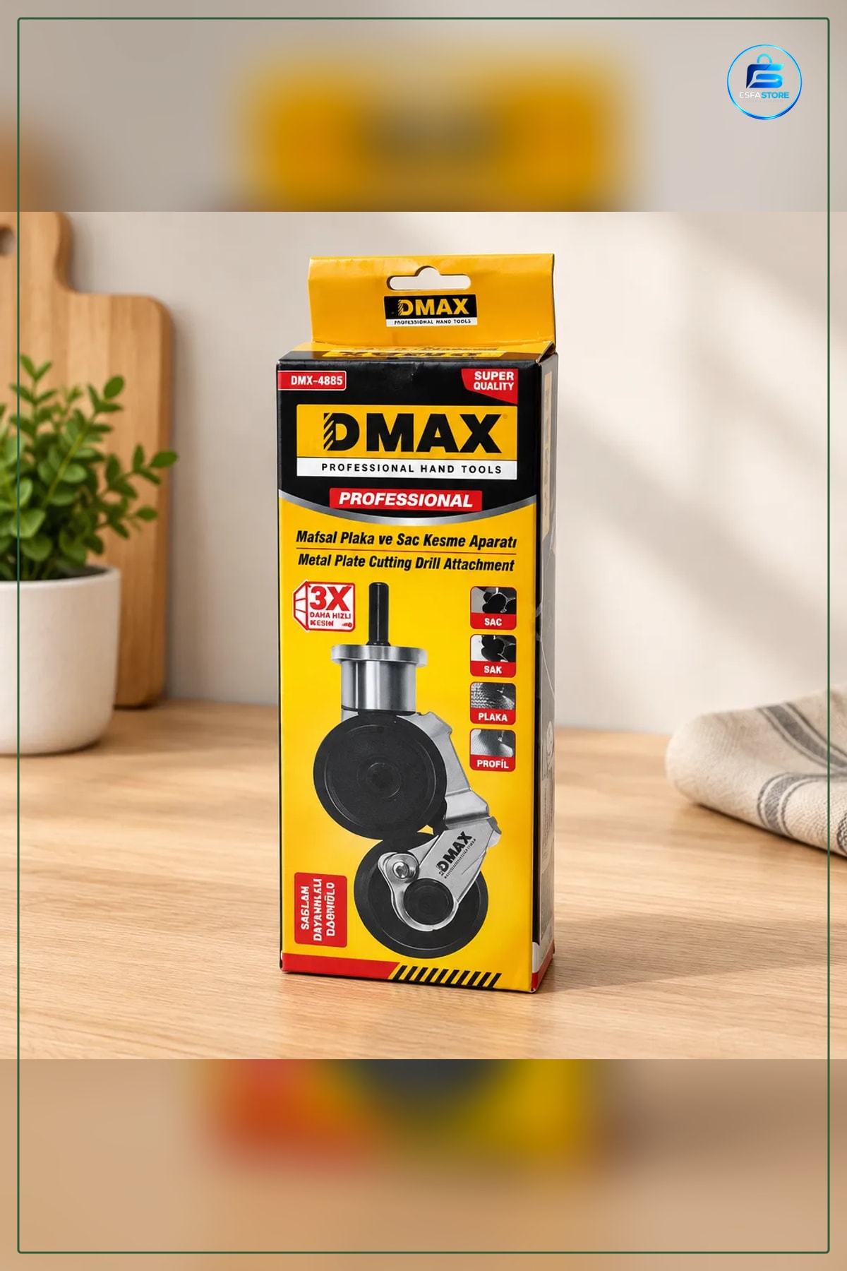 Mafsallı Plaka ve Sac Kesme Aparatı Matkap Uyumlu Metal Kesici Profil Kesim Aracı Dayanıklı