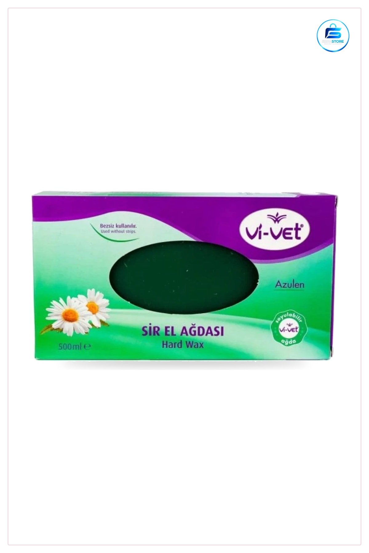 Sir El Ağdası 500 ml Azulenli Hard Wax Ağda Bezsiz Kullanım Tüy Alma Epilasyon Yumuşak Cilt