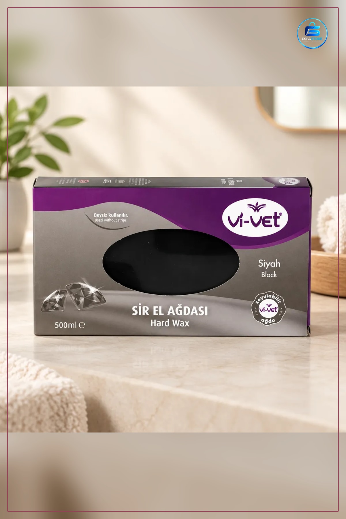 Sir El Ağdası Siyah 400 ml Hard Wax Tüy Alma İşlemleri İçin Cilde Uygulanan Kozmetik Bakım Ürünü